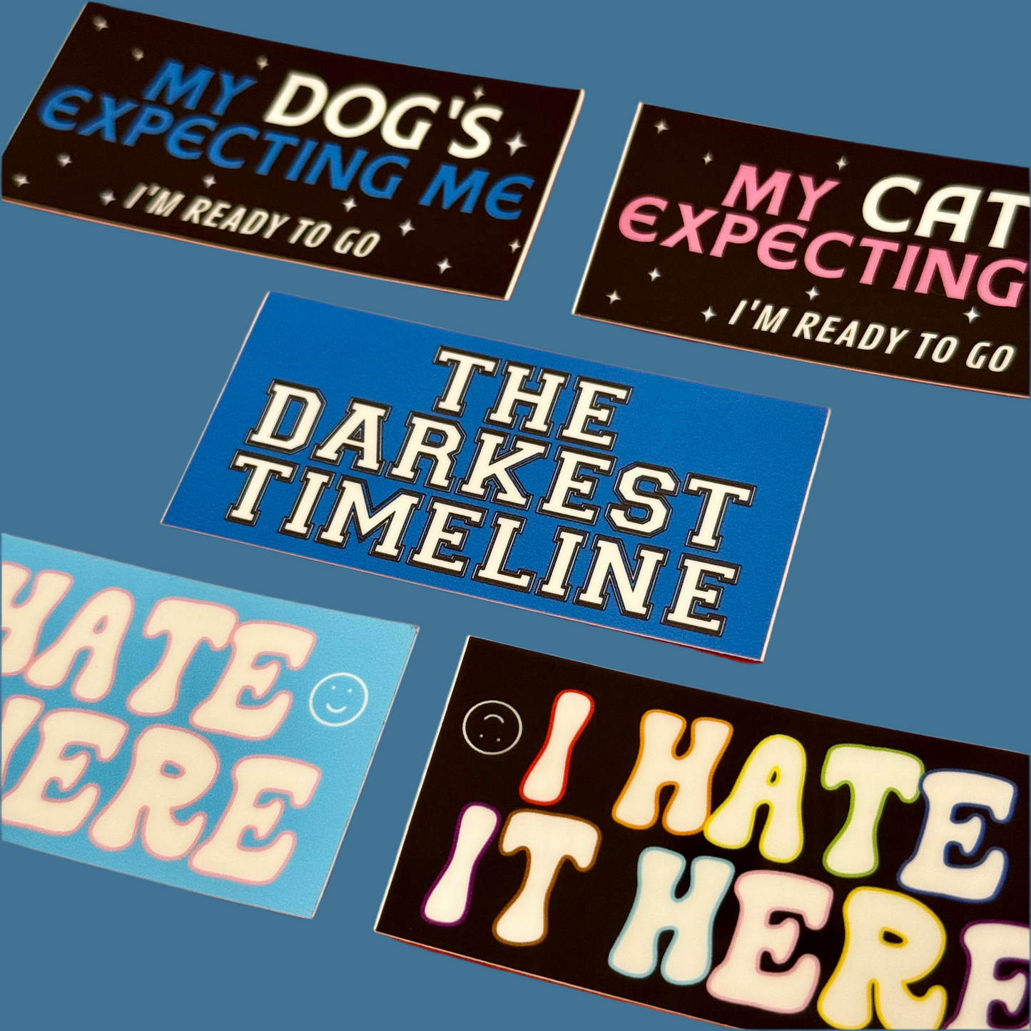 My Dog's Expecting Me Vinyl Sticker