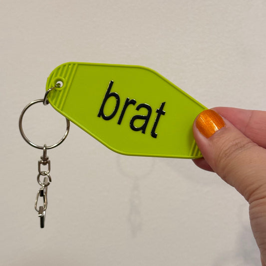 brat Motel Keychain