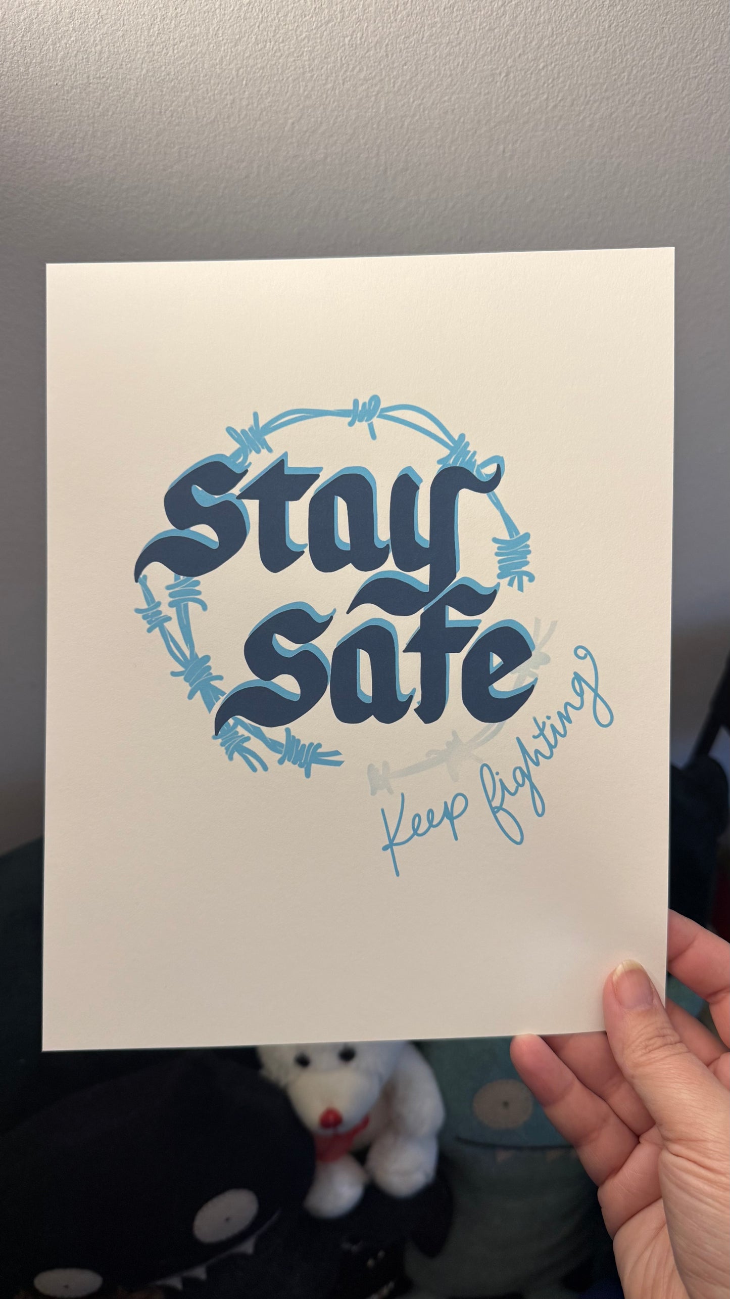 Stay Safe Art Print - 8x10