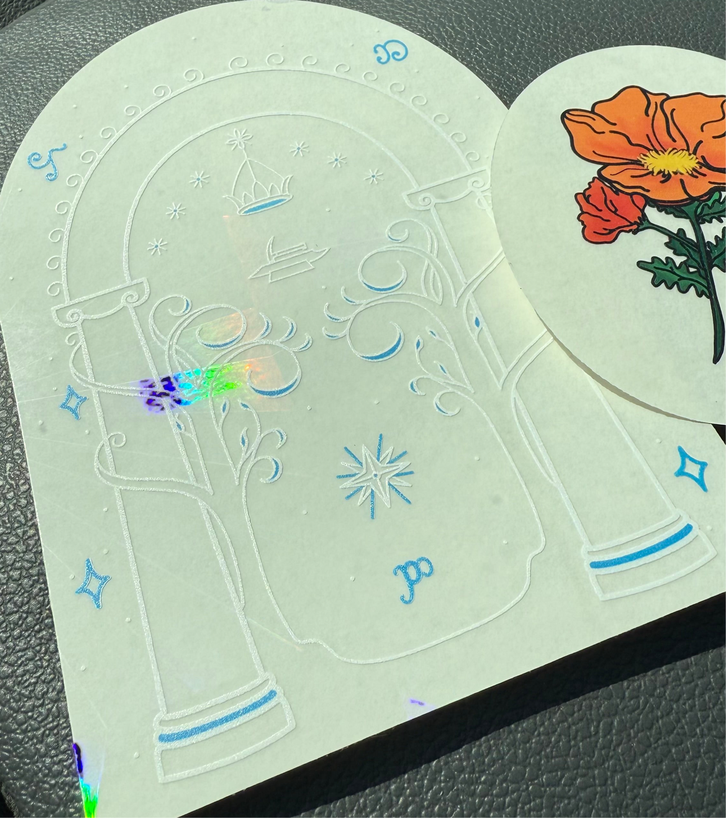 Speak Friend and Enter Rainbow Maker Doors of Durin LOTR Suncatcher