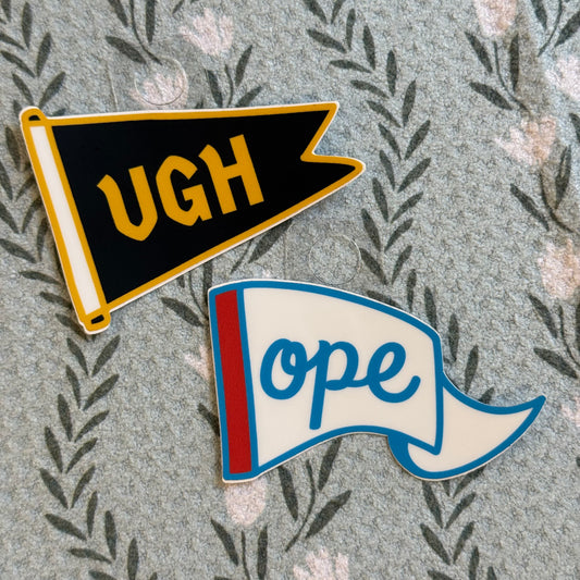 Ugh Vinyl Sticker