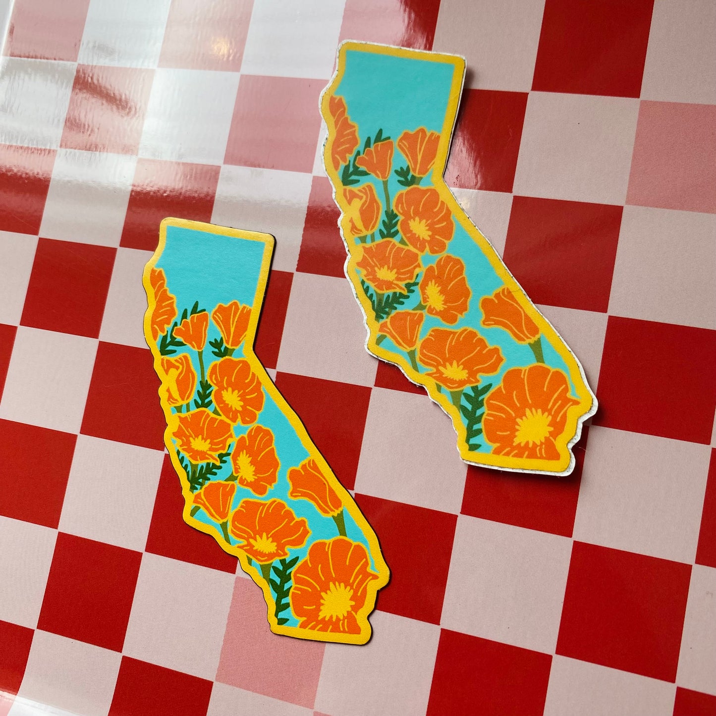 California Poppy 3” Decorative Magnet