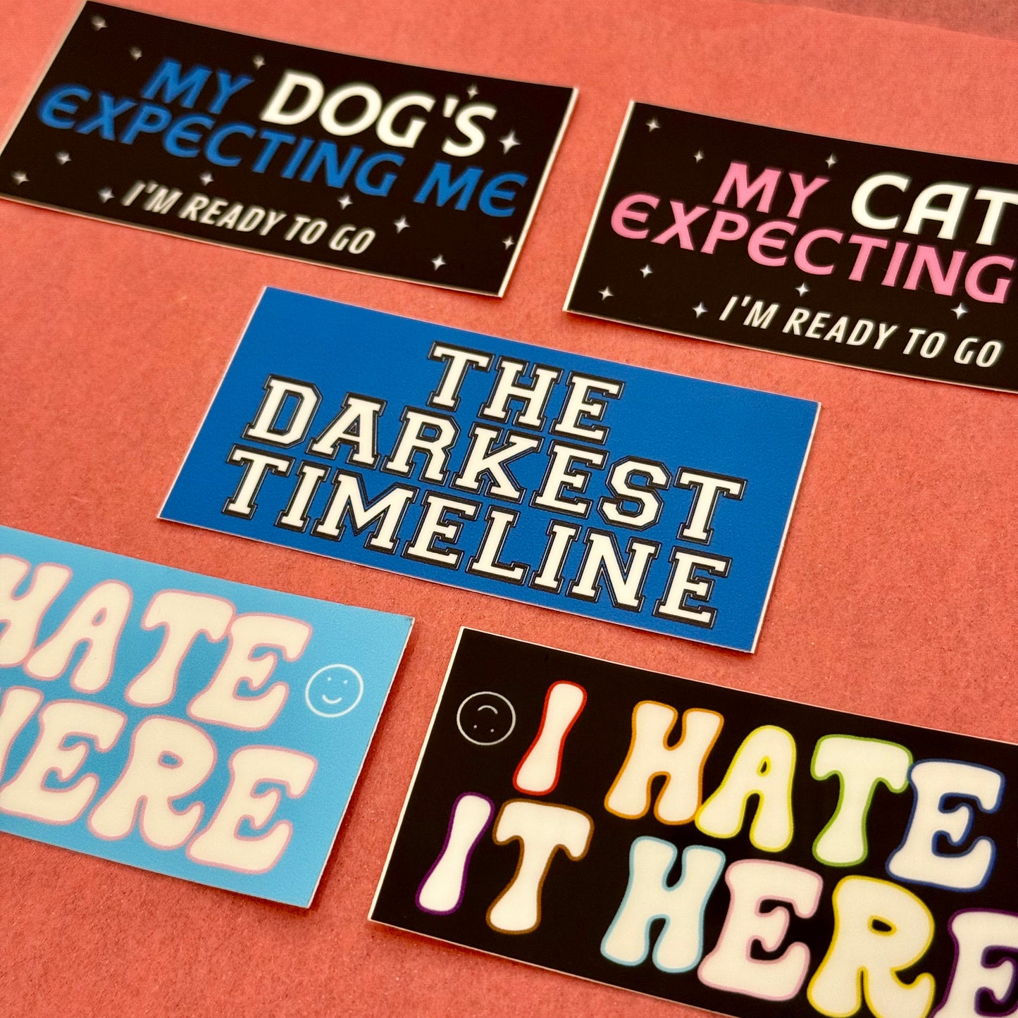 My Dog's Expecting Me Vinyl Sticker