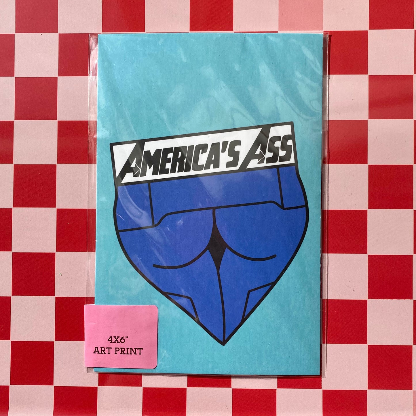 America's Ass - 4 x 6" Print Postcard
