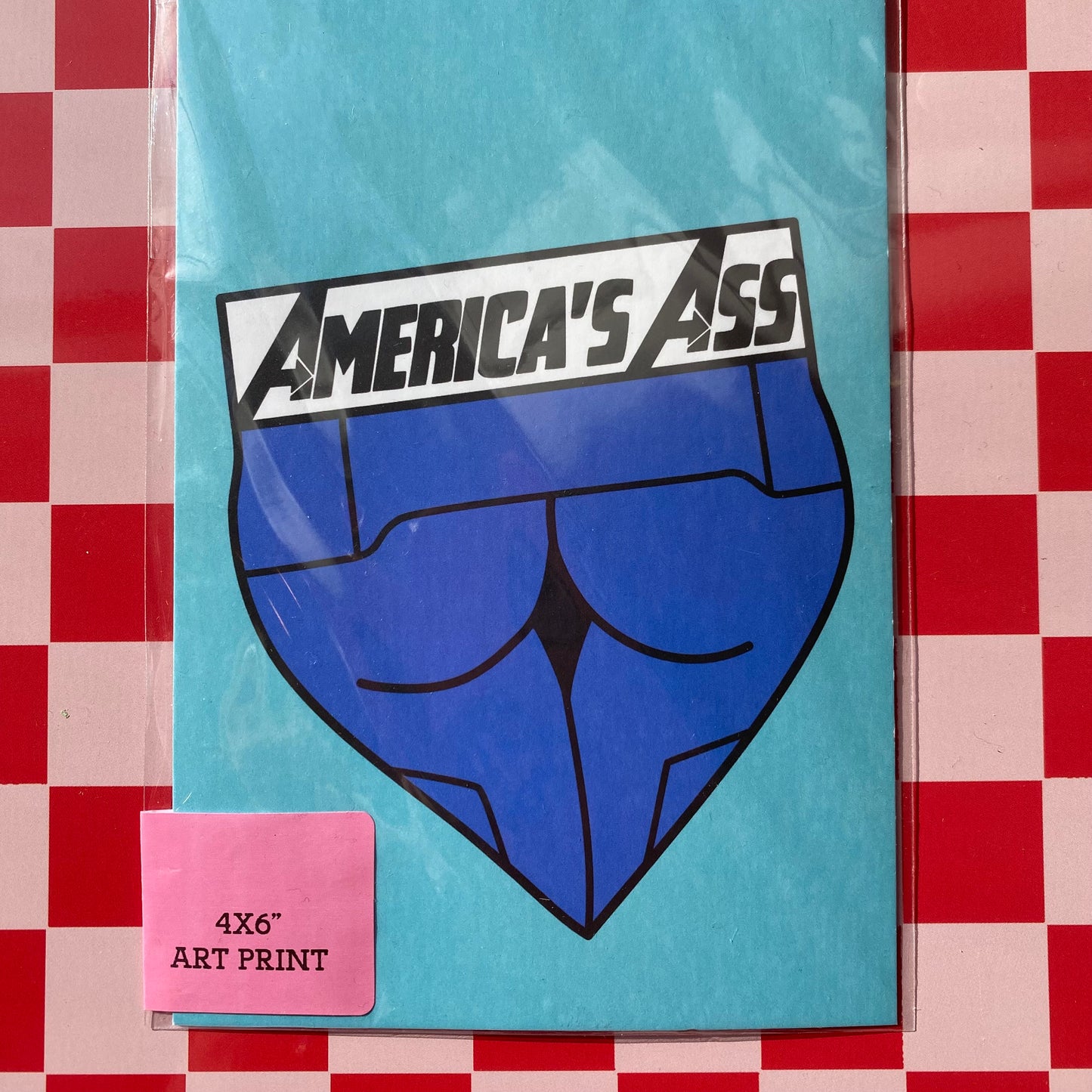 America's Ass - 4 x 6" Print Postcard