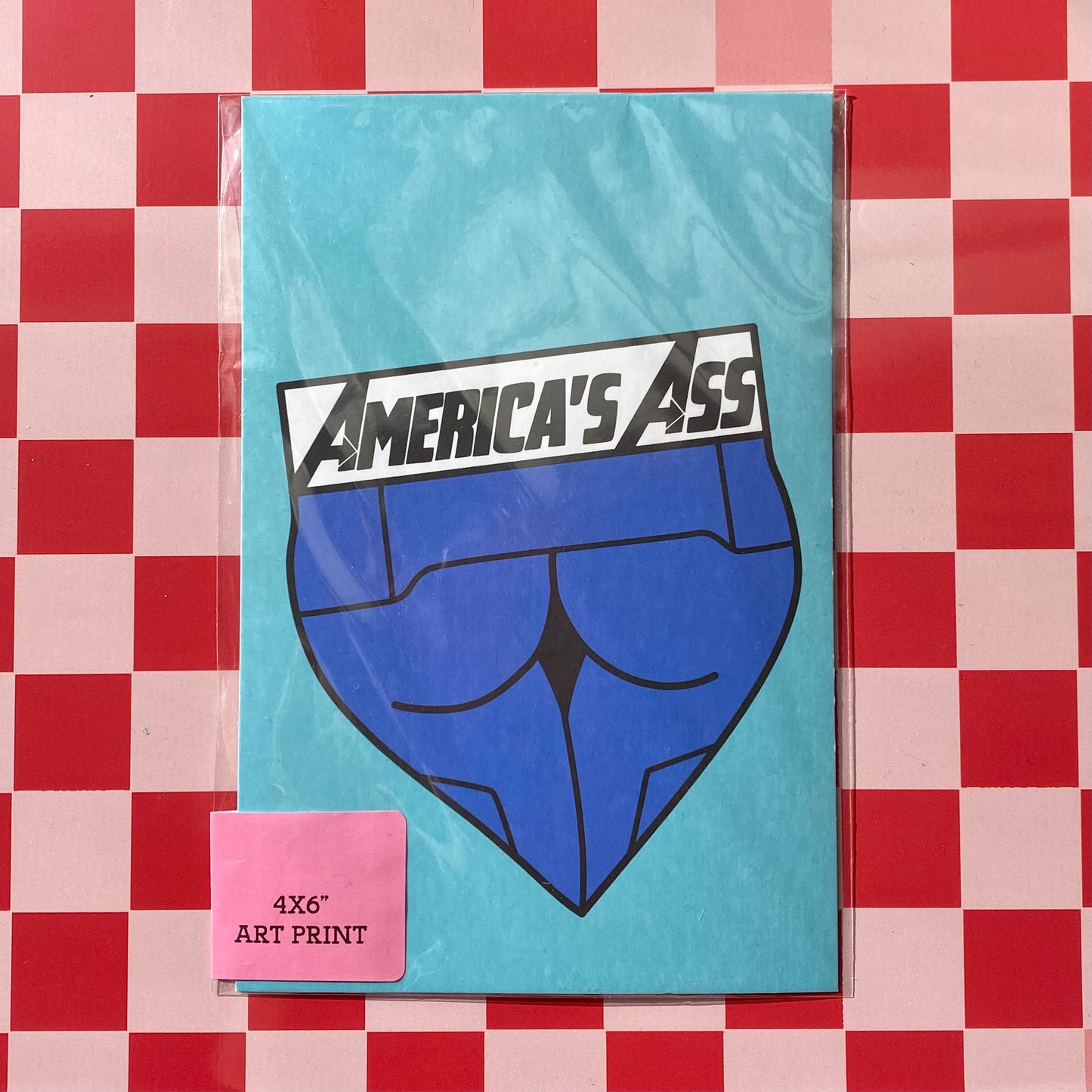America's Ass - 4 x 6" Print Postcard