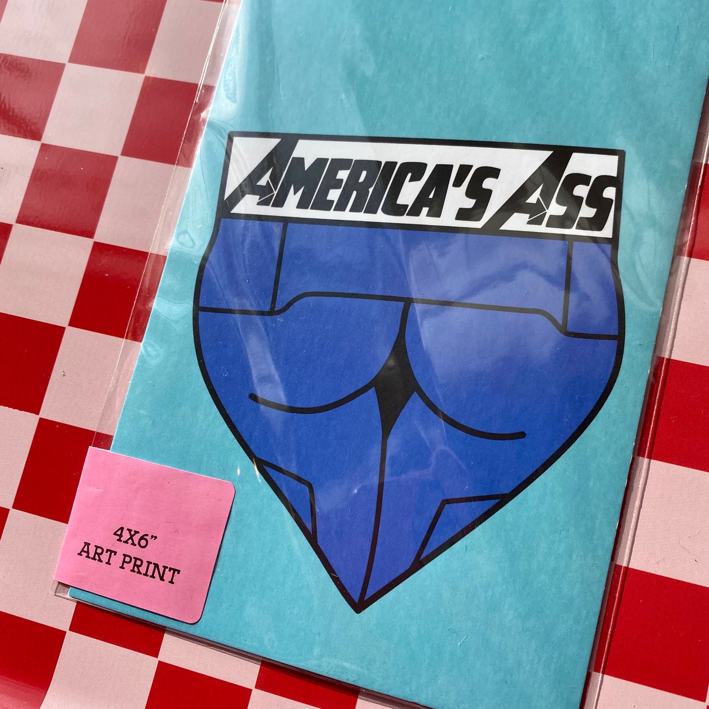 America's Ass - 4 x 6" Print Postcard