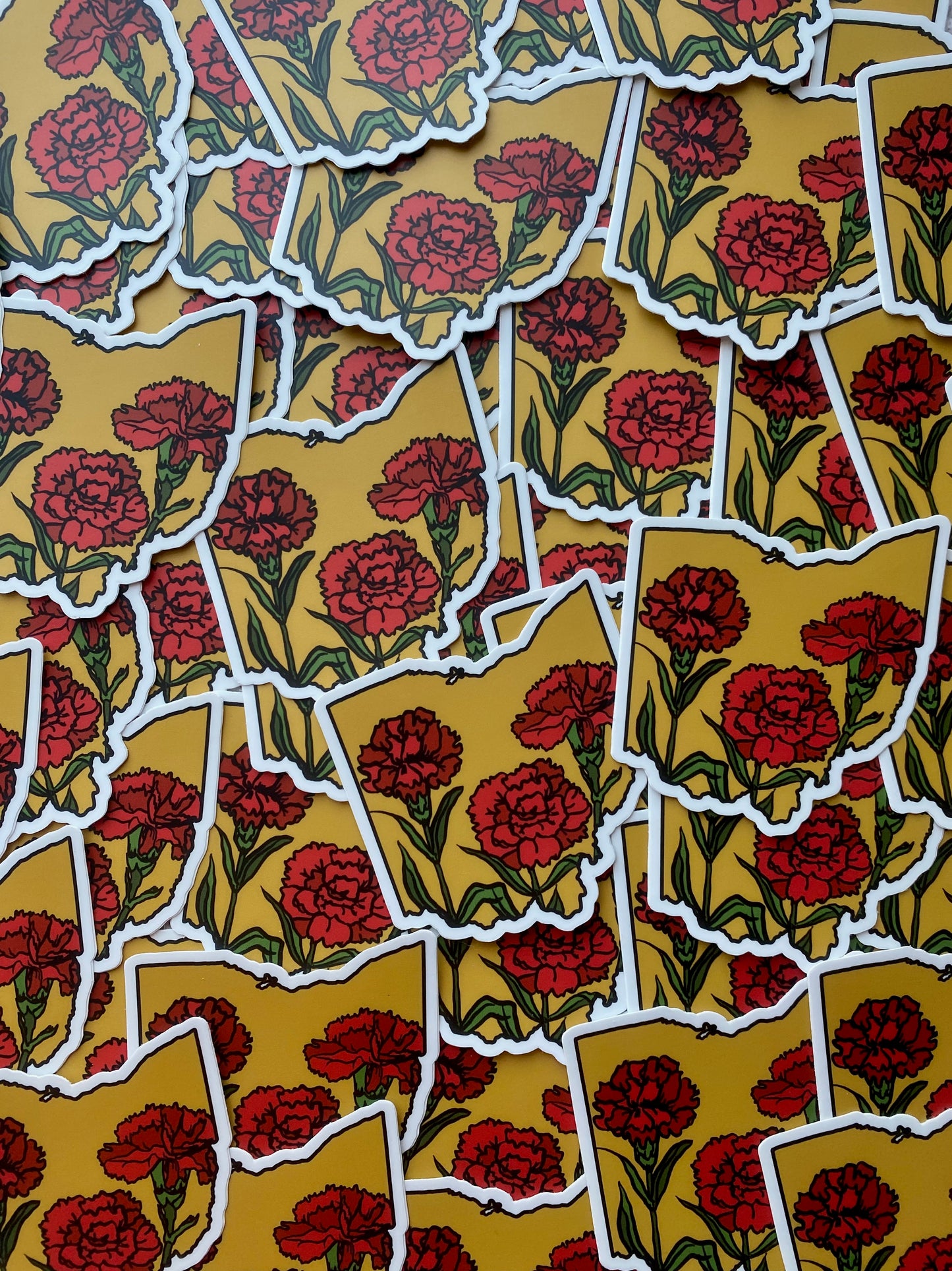 Ohio Carnation Sticker Early Version - Limited