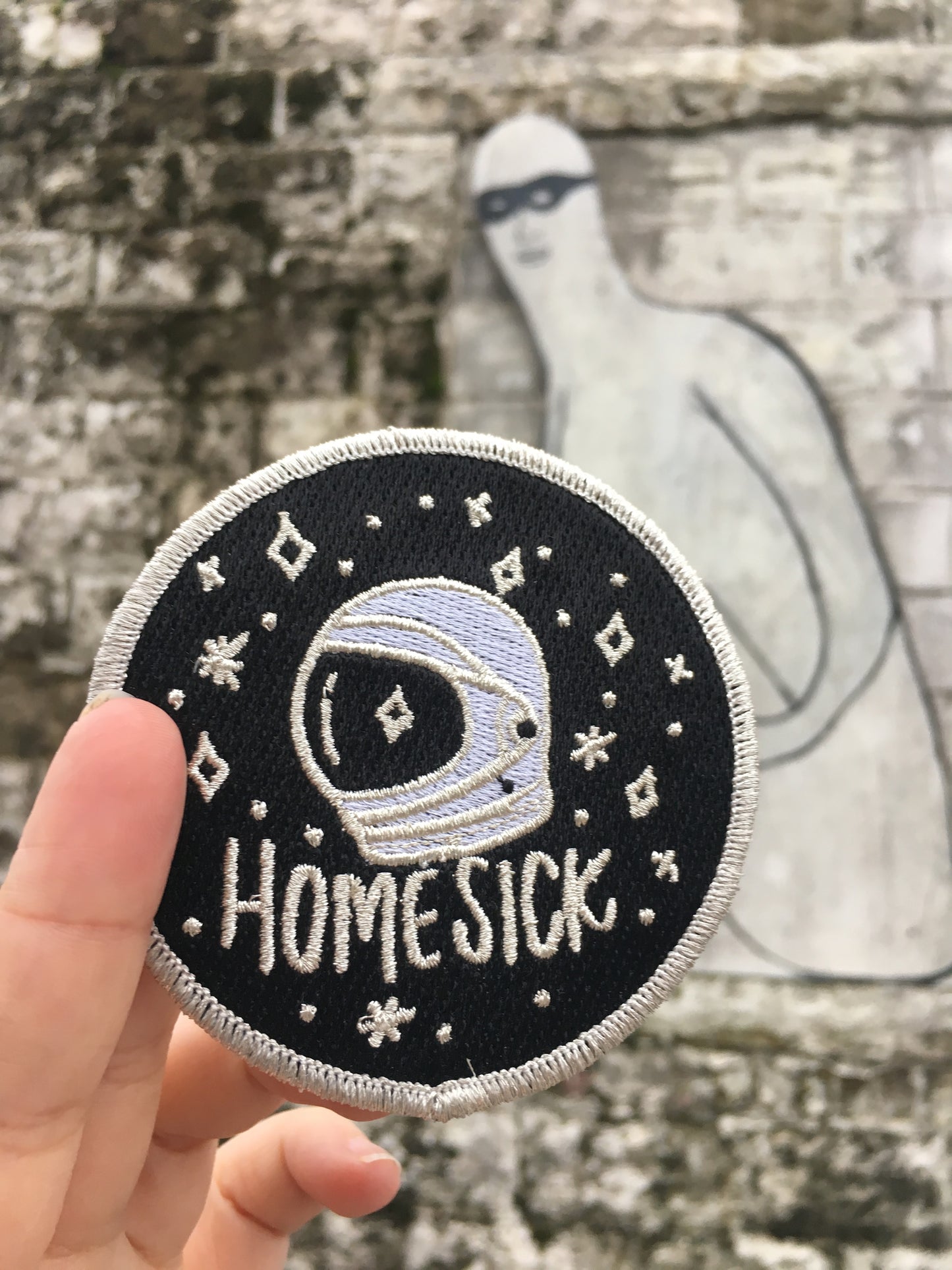 Homesick Embroidered Patch 3.5"