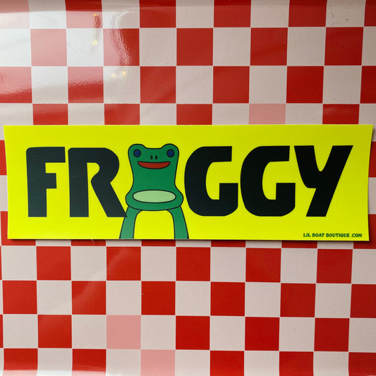 FROGGY- Bumper Sticker - ACNH The Office