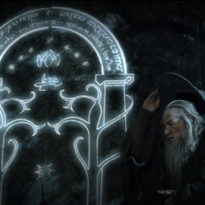 Speak Friend and Enter Rainbow Maker Doors of Durin LOTR Suncatcher