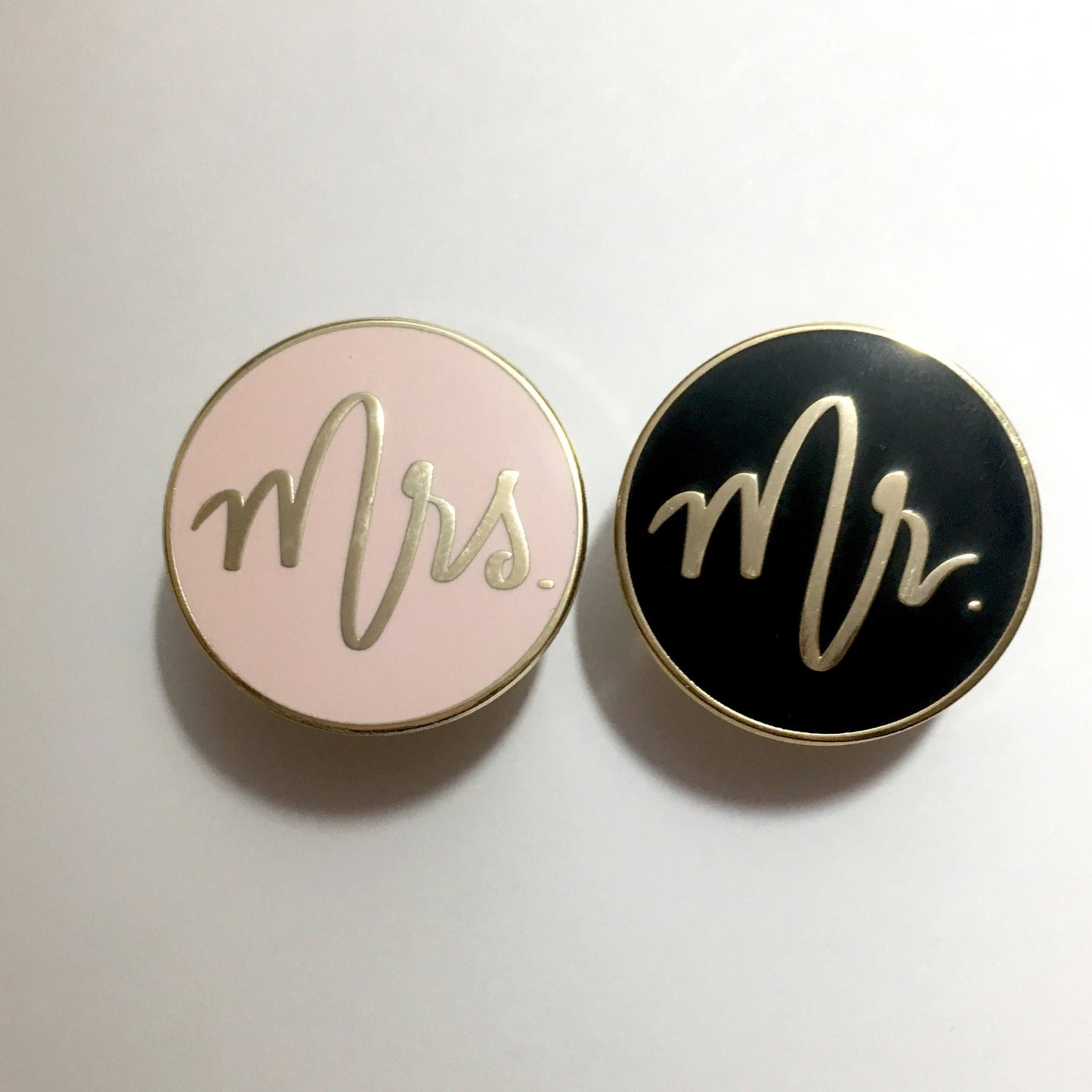 SECONDS SALE - Mr. and Mrs. Mix and Match Enamel Pins - RETIRED