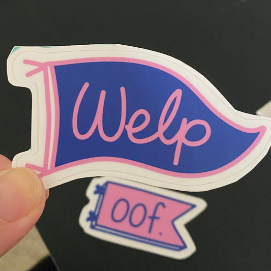 Welp Vinyl Sticker - From Sticker Sheet