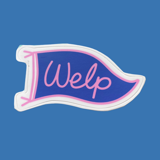 Welp Vinyl Sticker - From Sticker Sheet