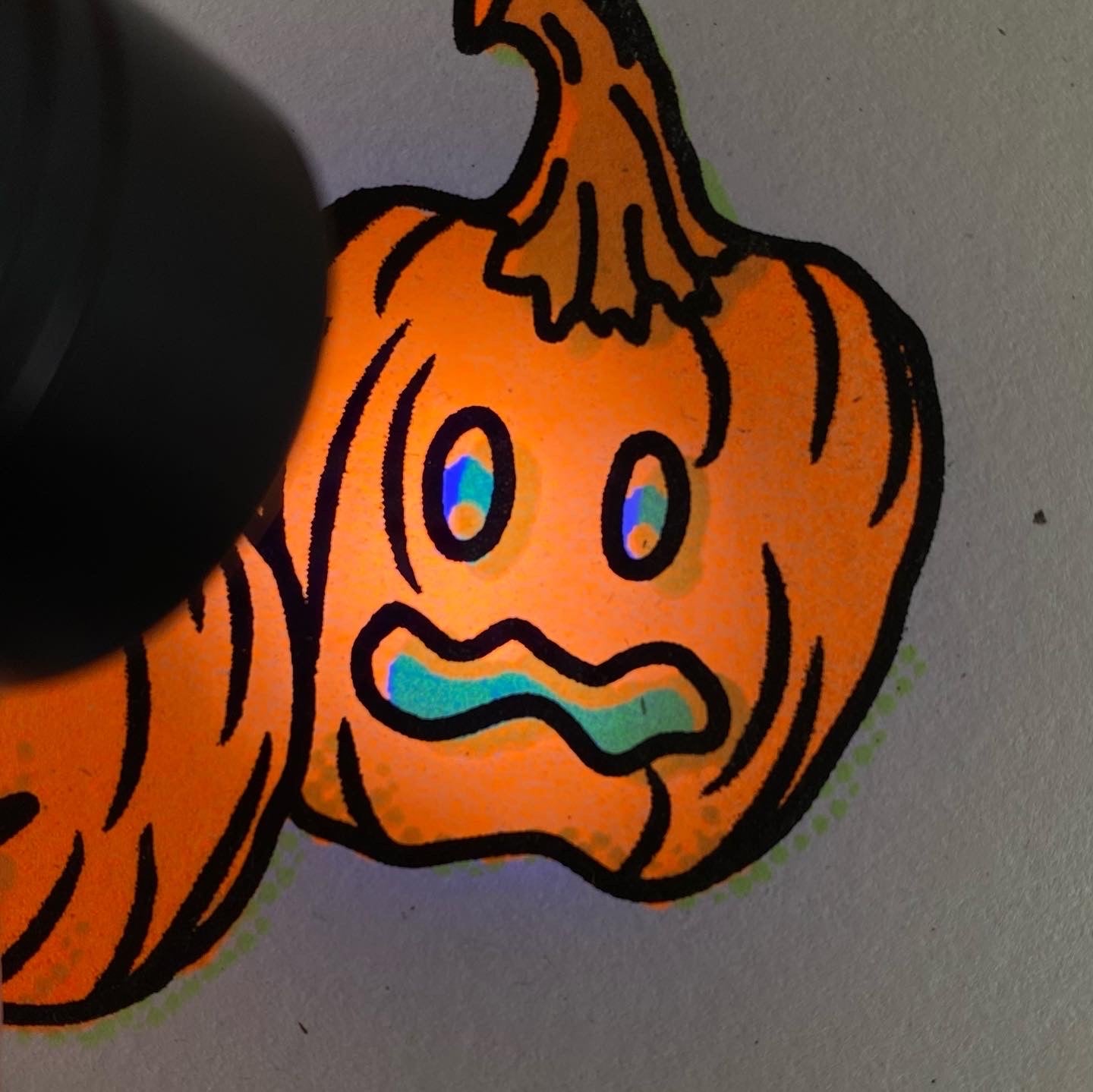 Jack-o-Lantern Buds - Three-Color Screen Print - A2 - PATREON REWARD EXTRA