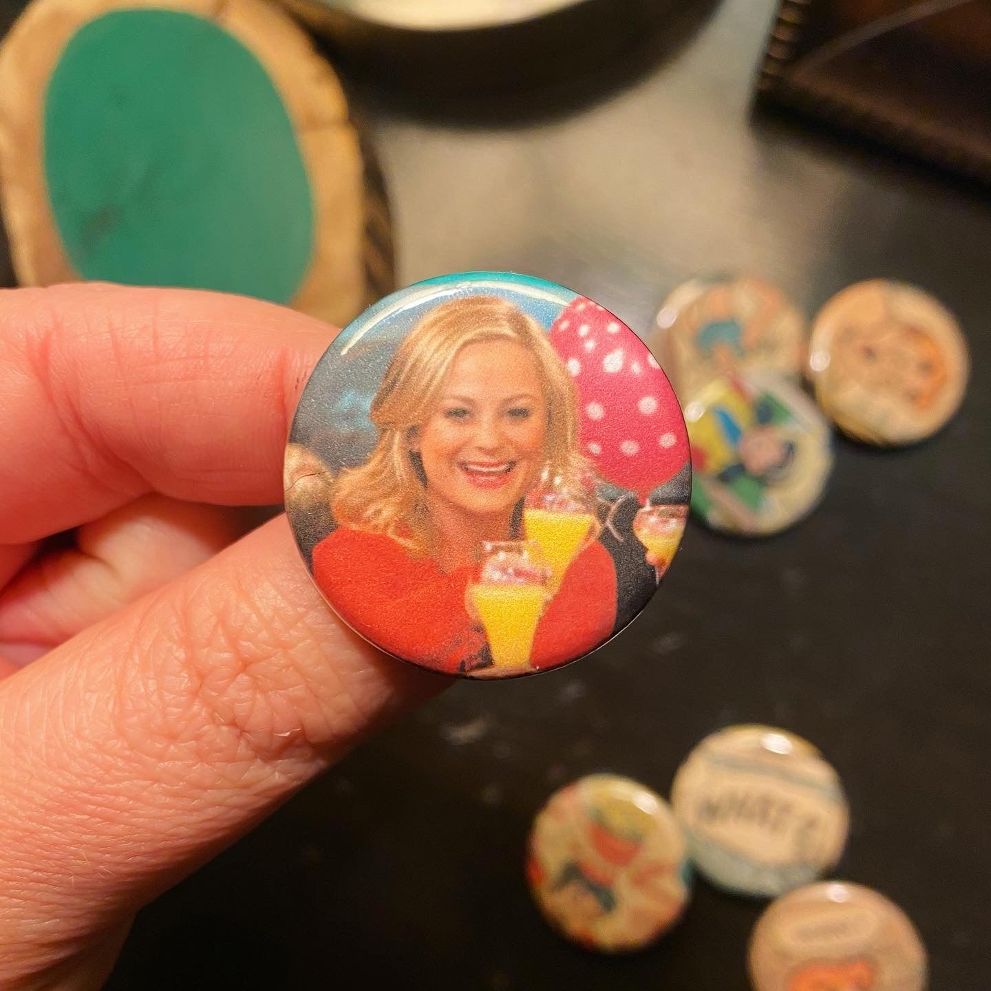 GALENTINE'S Leslie Knope -  Pinback Button - 1.25"