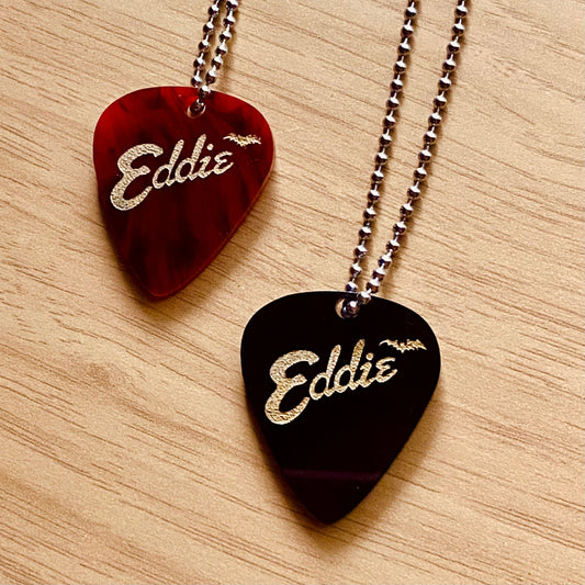 Eddie Guitar Pick - Acrylic Necklace ST