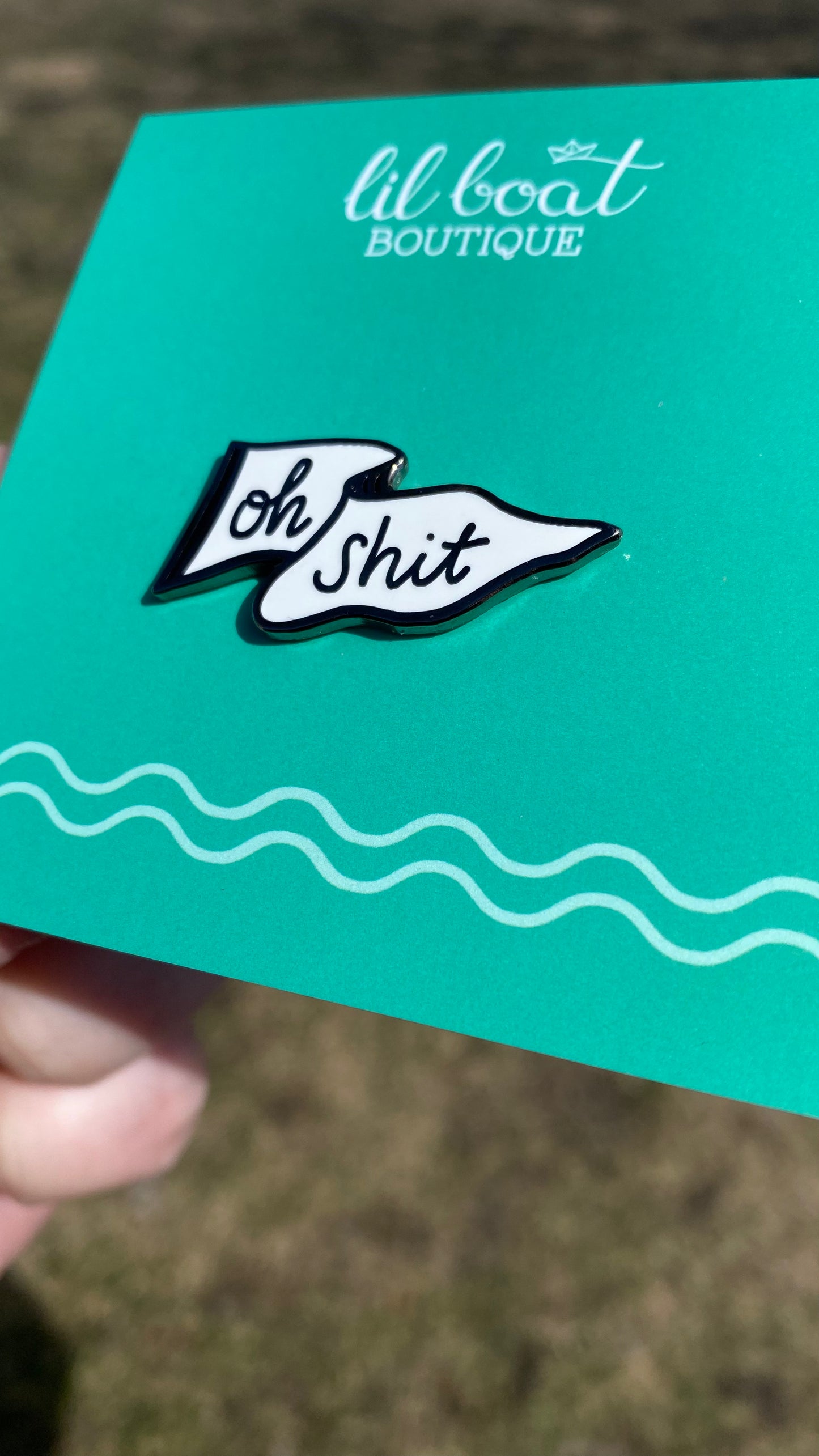 Oh Shit Enamel Pin - Two Variants - Mini Moods Vol. 2 Hard Enamel Soft Enamel