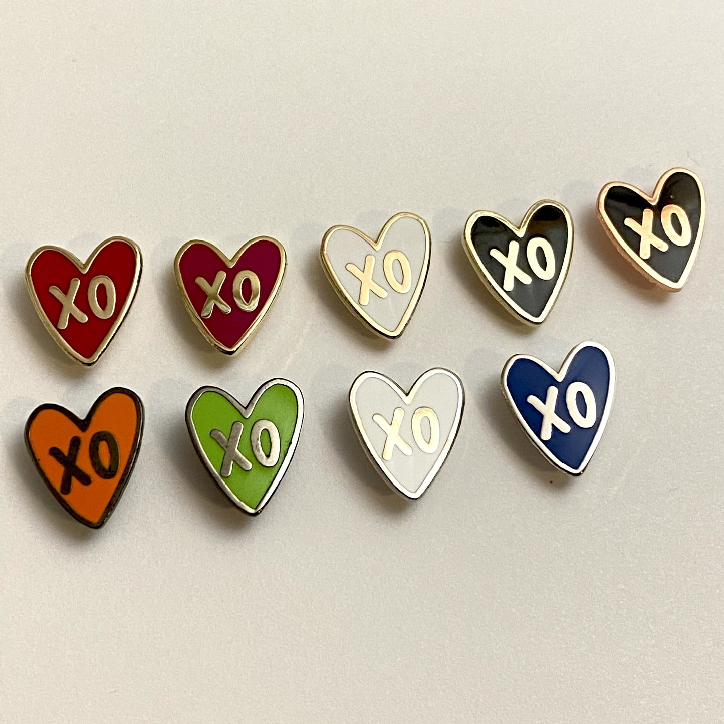 xo Heart - Multiple Colors - Mini Board Filler pins - Hard Enamel Pin
