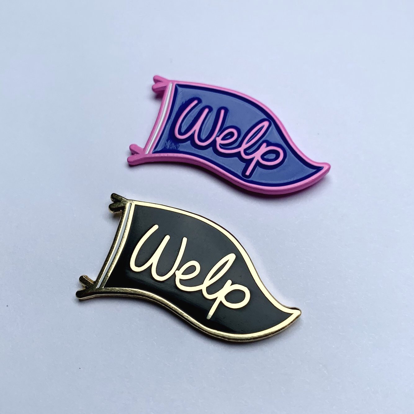 Welp - Mini Moods Vol. 1 - Enamel Pin - Two Variants - Pennant Pin