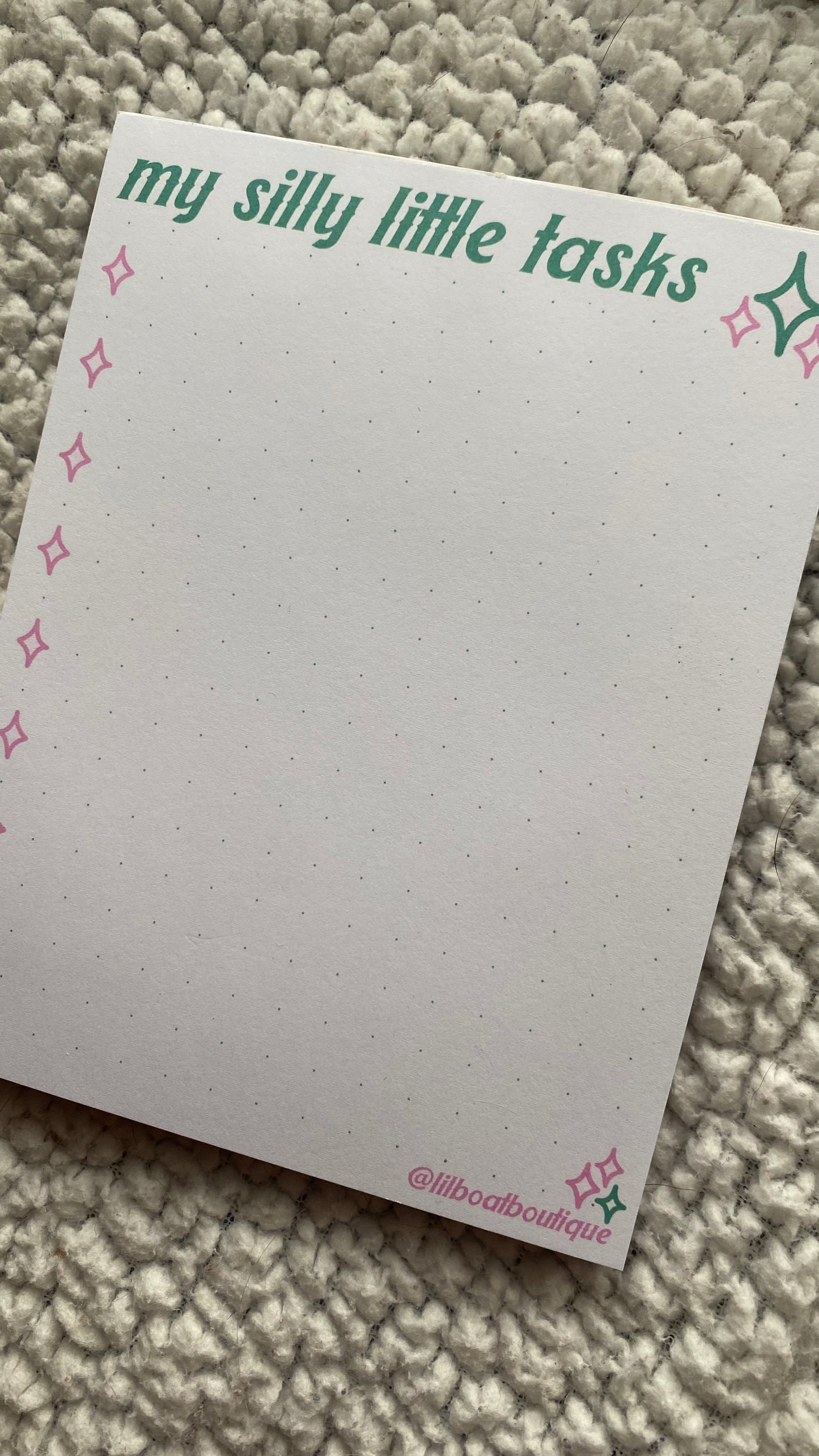 Silly Little Tasks Notepad - 50 sheets