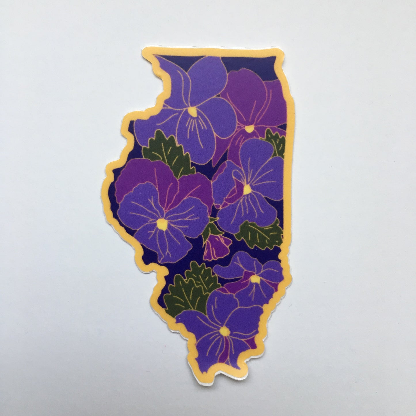 Illinois Violet - Vinyl Sticker