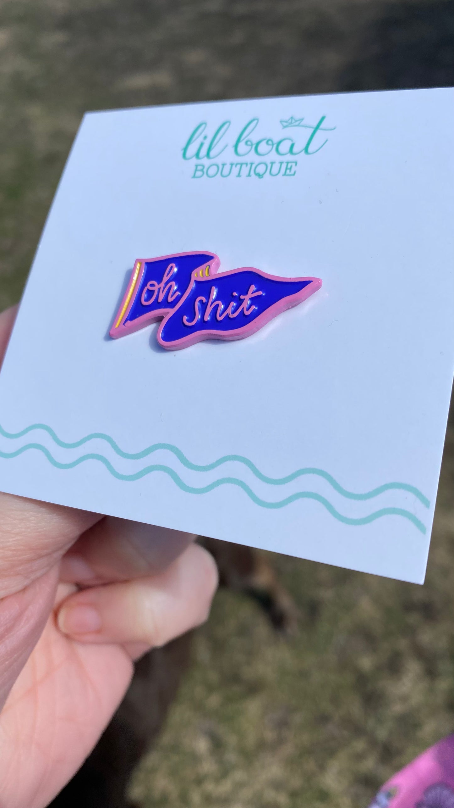 Oh Shit Enamel Pin - Two Variants - Mini Moods Vol. 2 Hard Enamel Soft Enamel