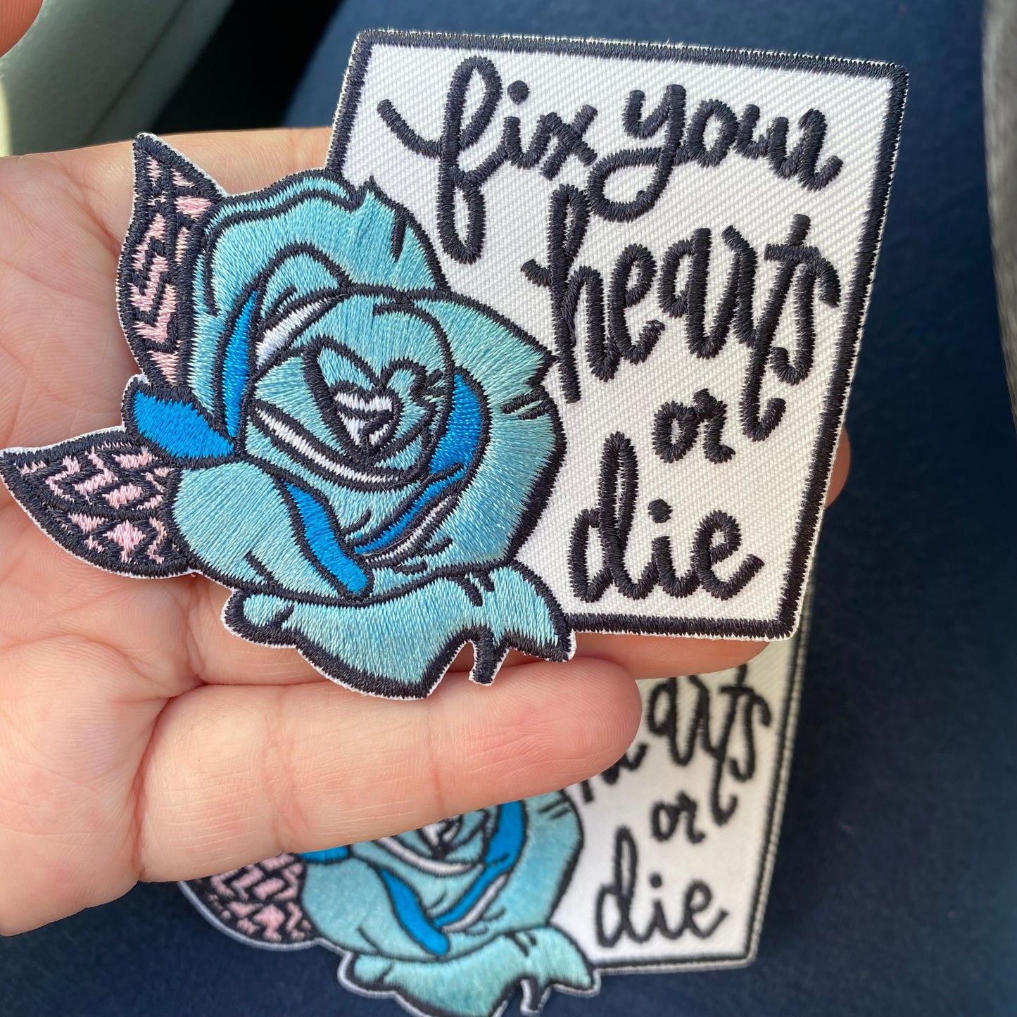 Fix Your Hearts or Die - Embroidered Patch