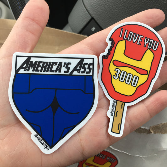 America's Ass - Vinyl Sticker - Avengers Endgame
