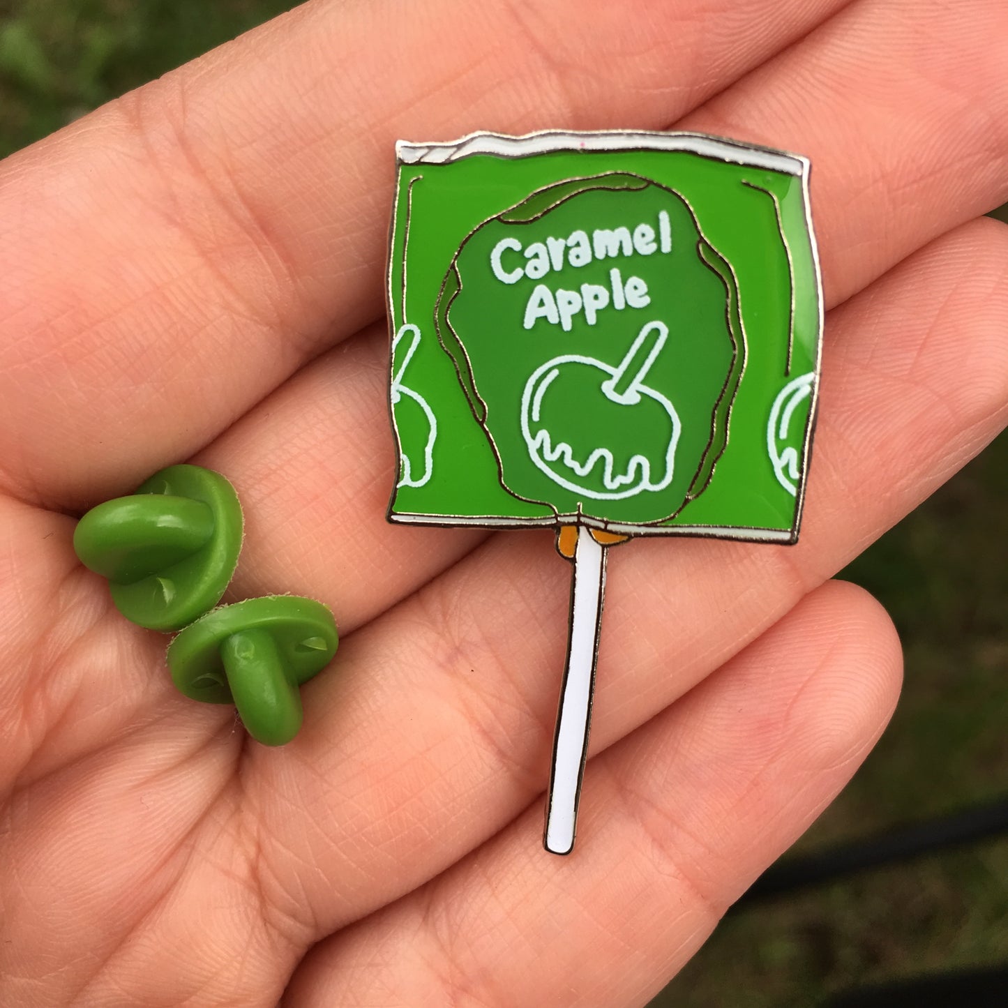 Caramel Apple - Halloween Candy Lollipop Enamel Pin