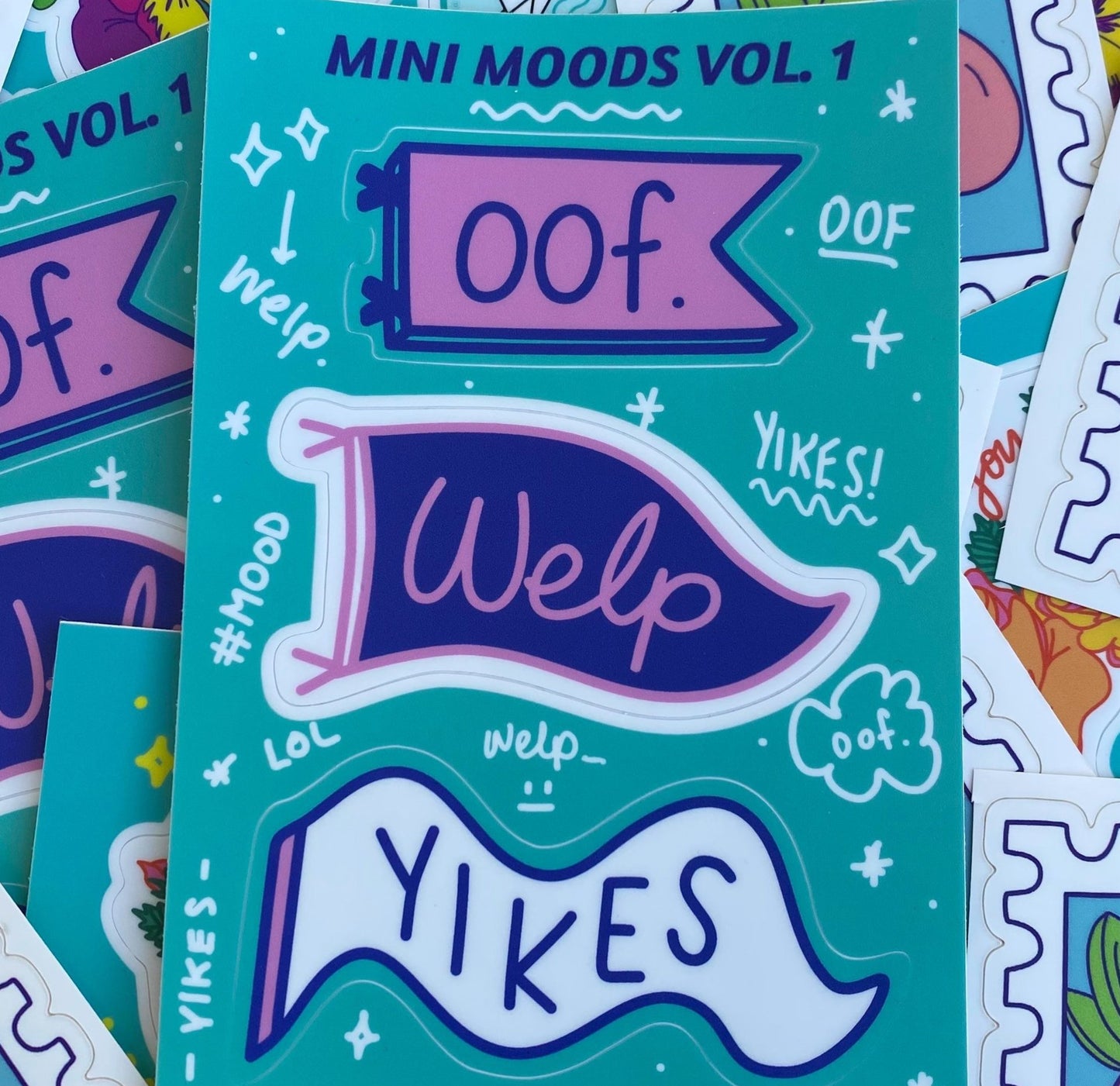 Yikes pennant - Embroidered Patch - Mini Moods Vol. 1