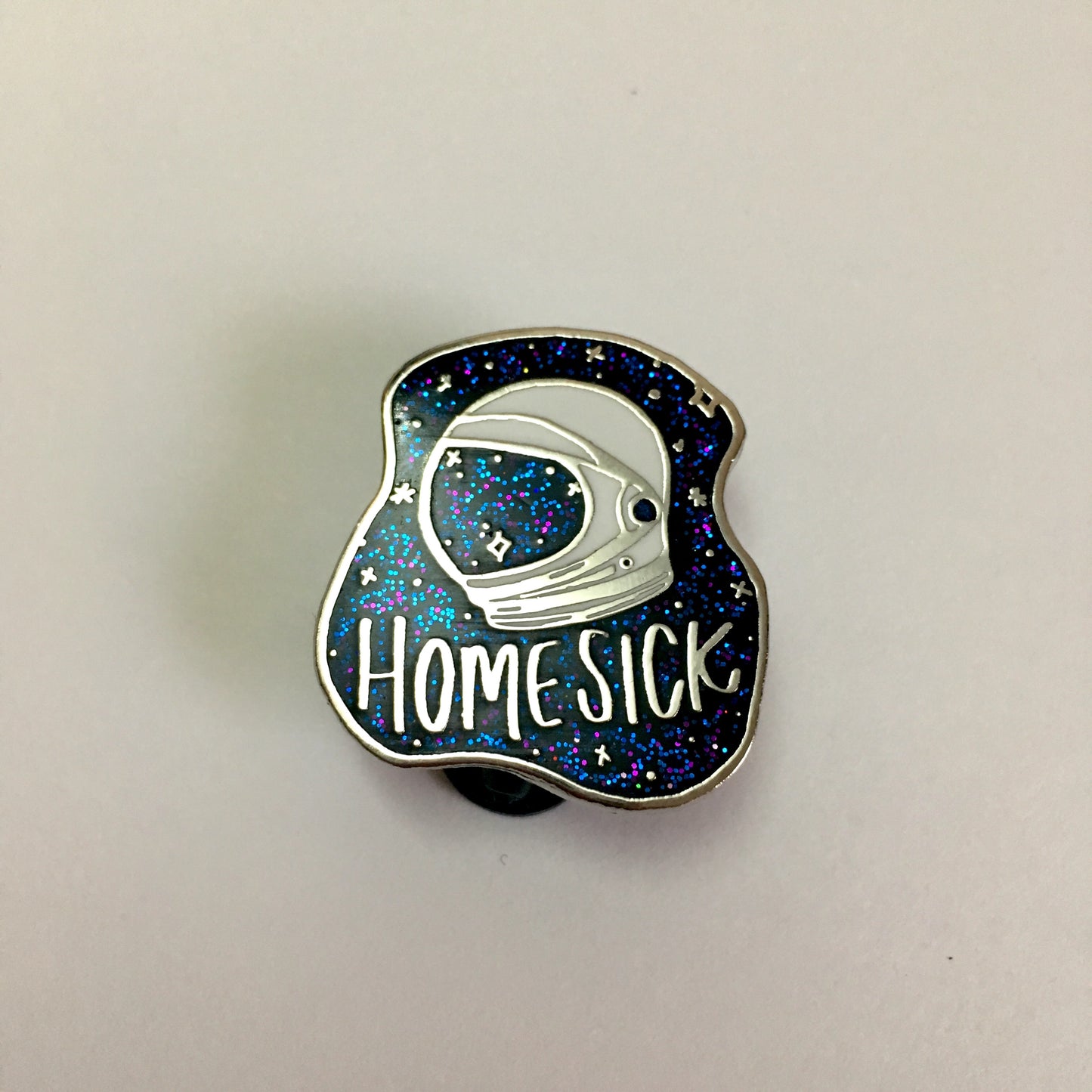 Homesick Enamel Pin - Glitter Variant