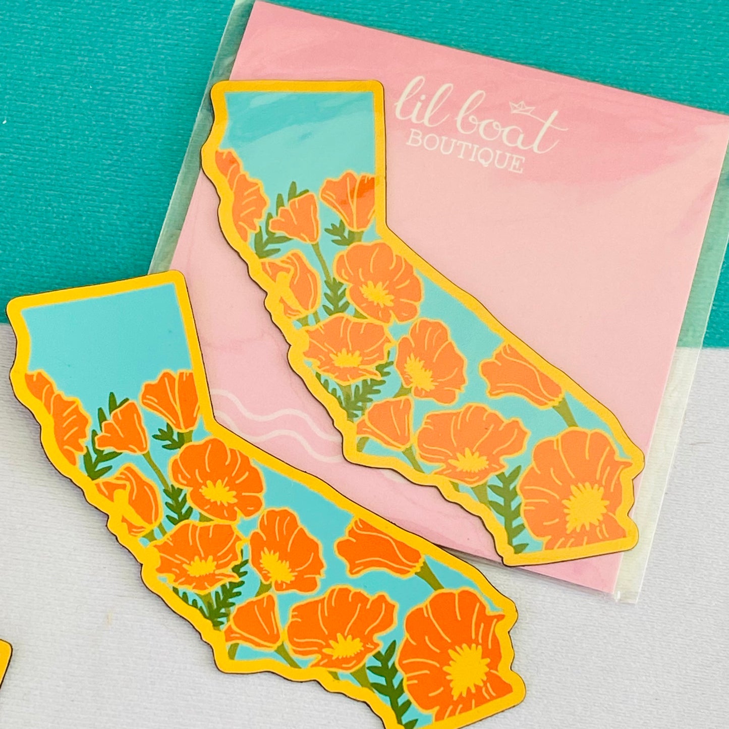 California Poppy 3” Decorative Magnet