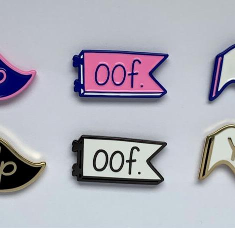 Oof - Enamel Pin - Two Variants - Mini Moods v1