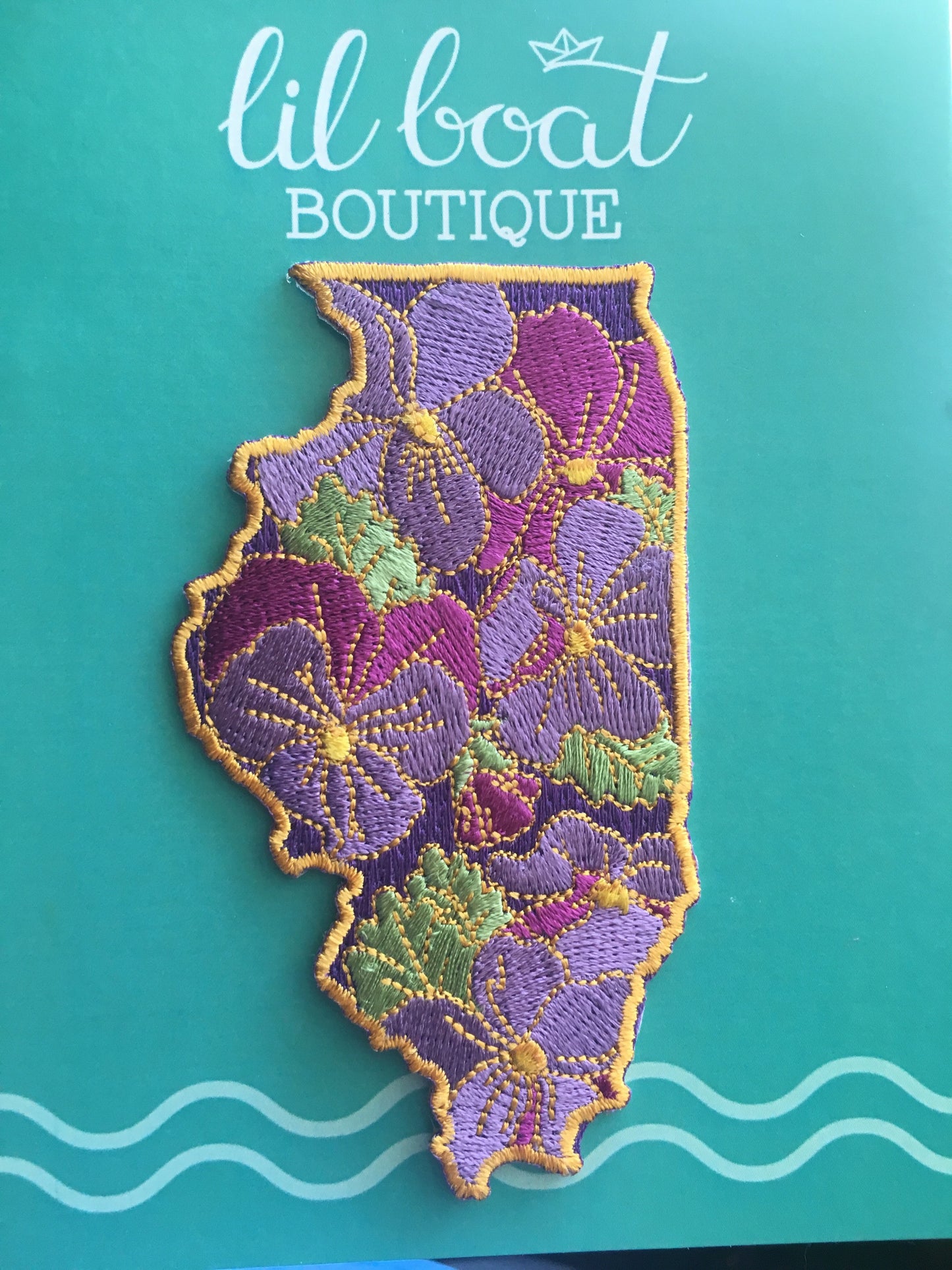 Illinois Violet - State Flower Embroidered Patch