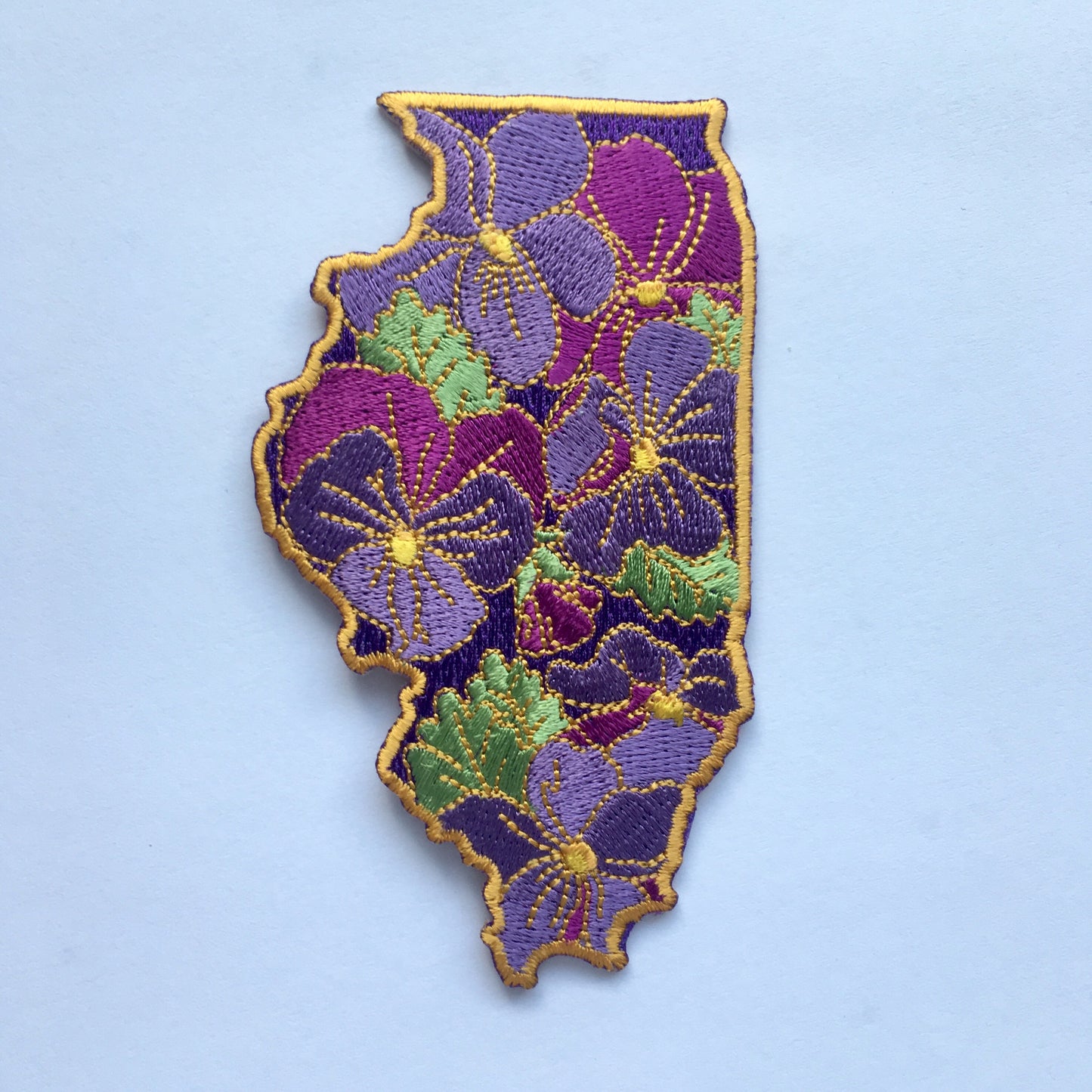 Illinois Violet - State Flower Embroidered Patch