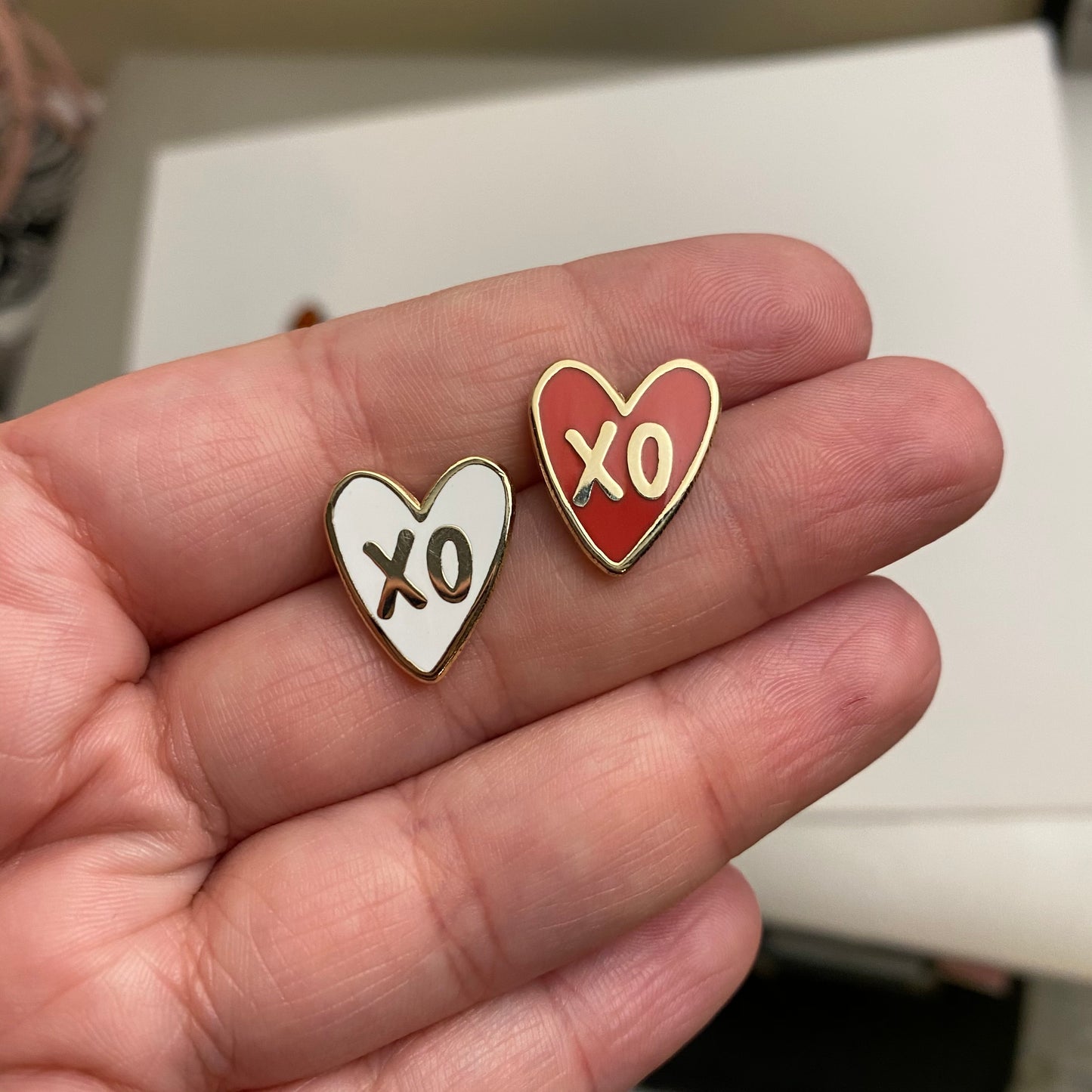 xo Heart - Multiple Colors - Mini Board Filler pins - Hard Enamel Pin