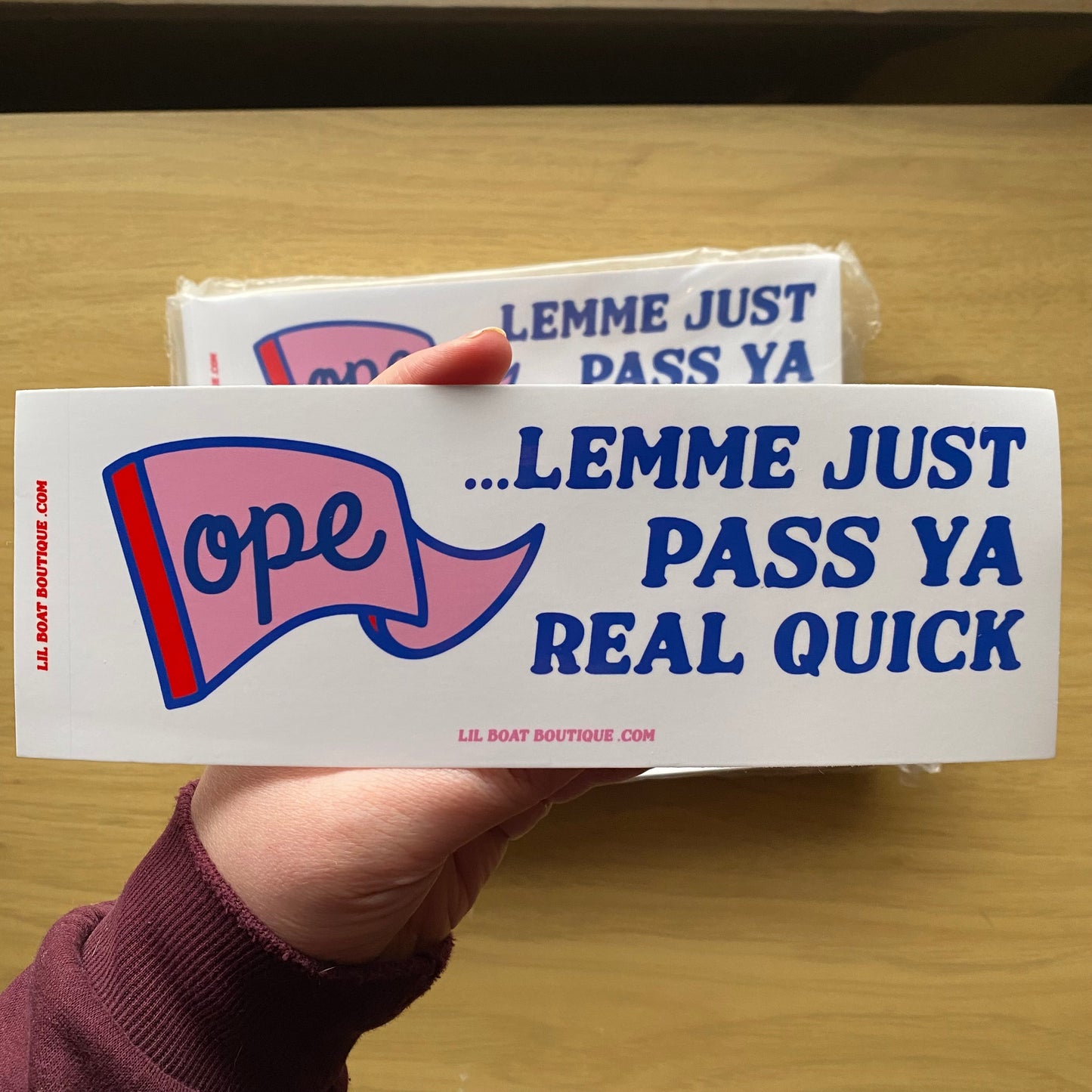 Ope Let me... - Bumper Sticker