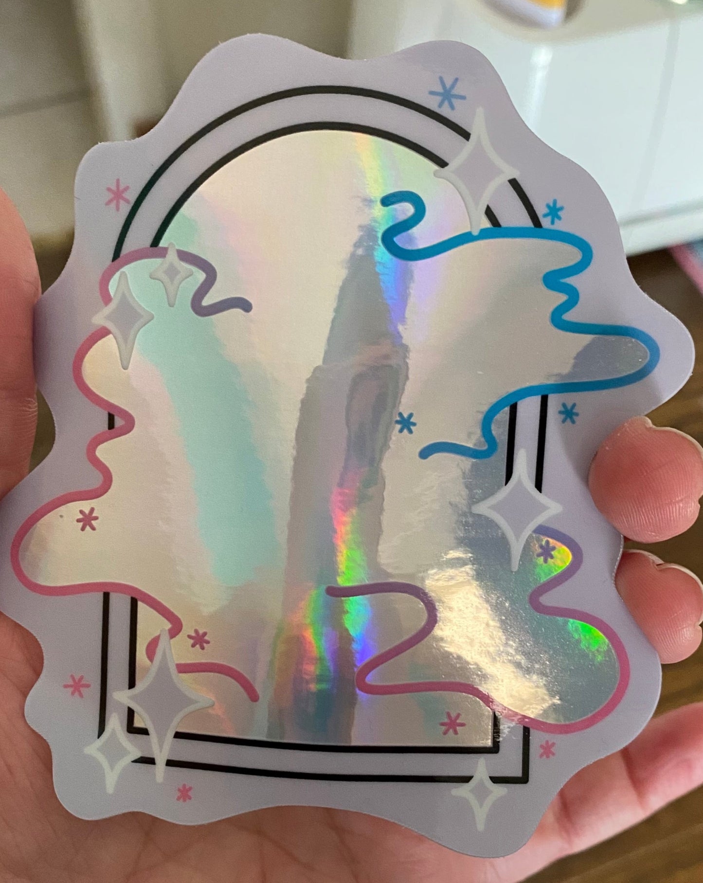 Galaxy Portal - Holographic Sticker