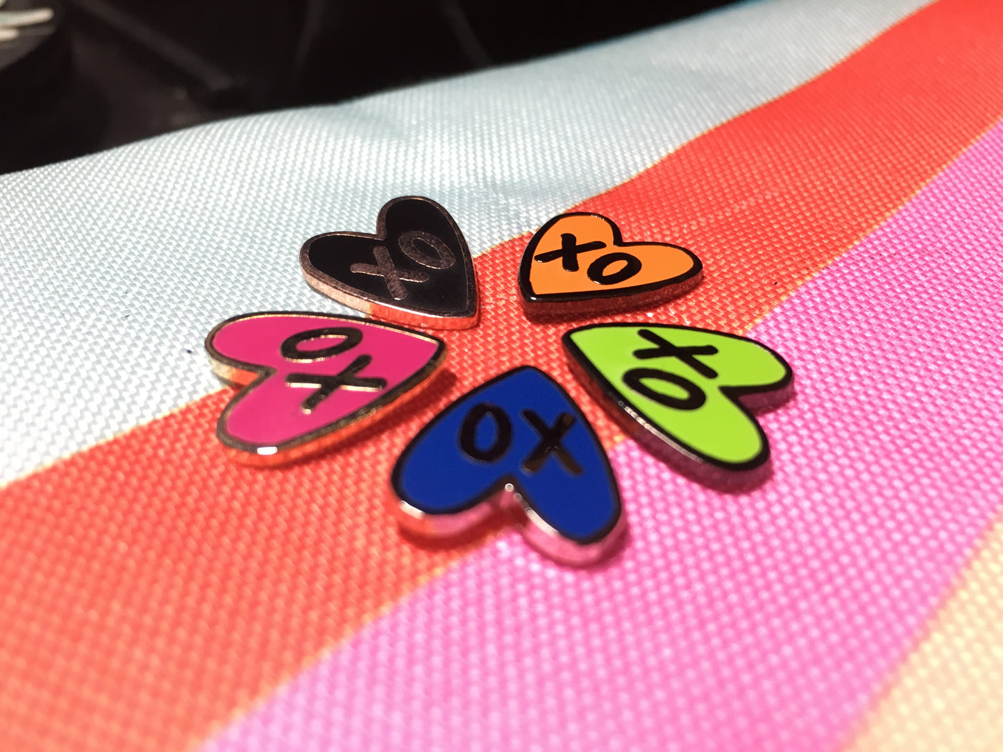 xo Heart - Multiple Colors - Mini Board Filler pins - Hard Enamel Pin