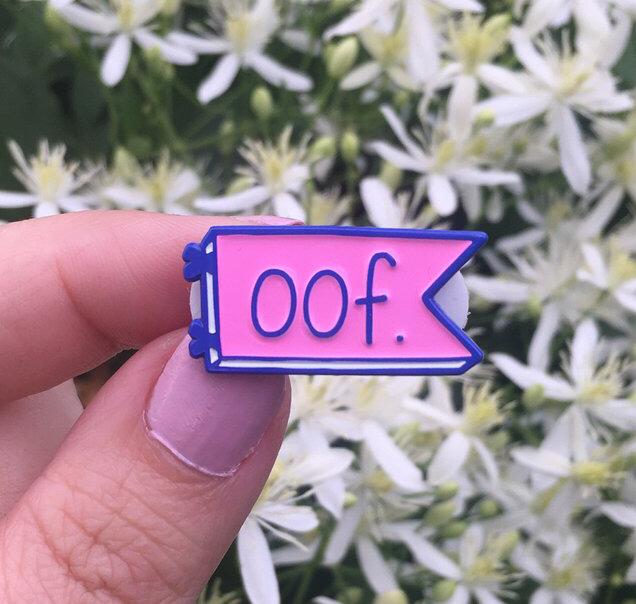 Oof - Enamel Pin - Two Variants - Mini Moods v1