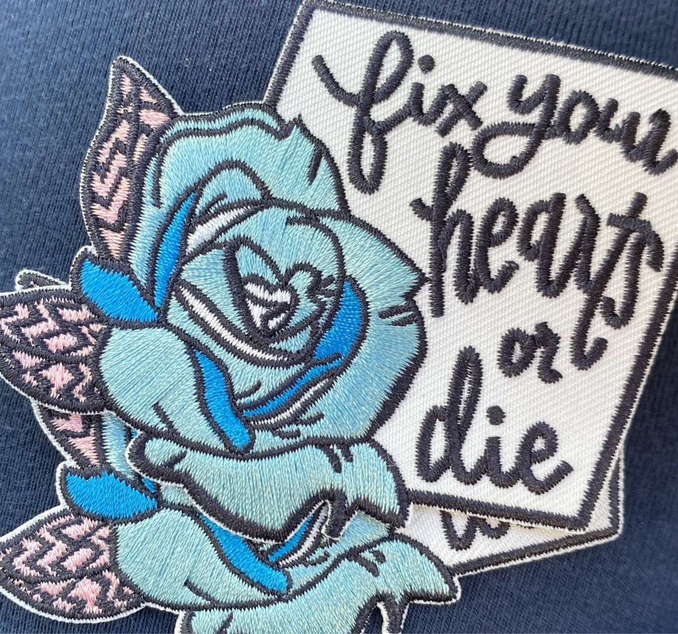 Fix Your Hearts or Die - Embroidered Patch