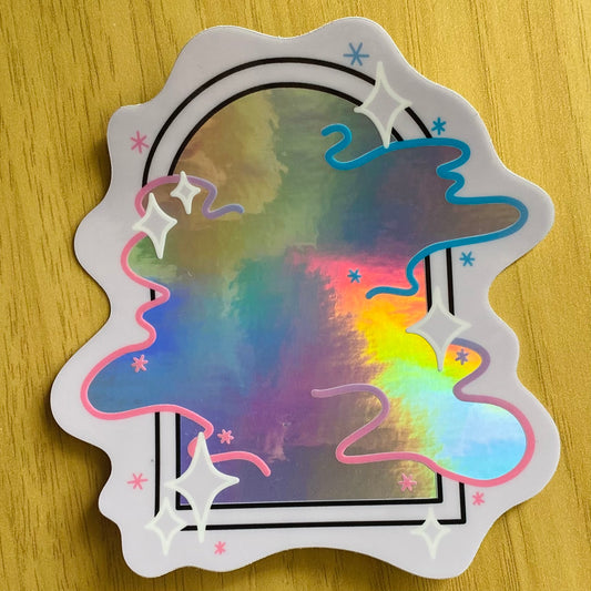 Galaxy Portal - Holographic Sticker