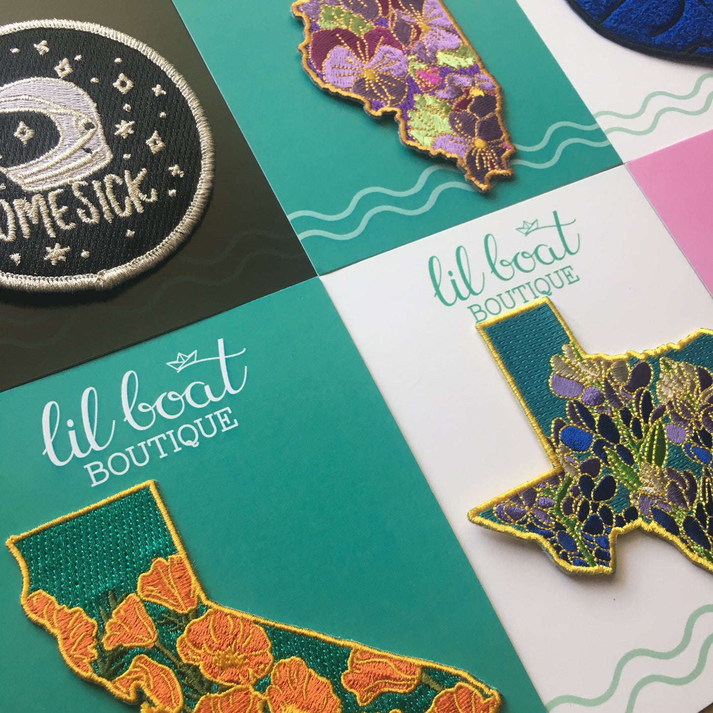 Homesick Embroidered Patch 3.5"