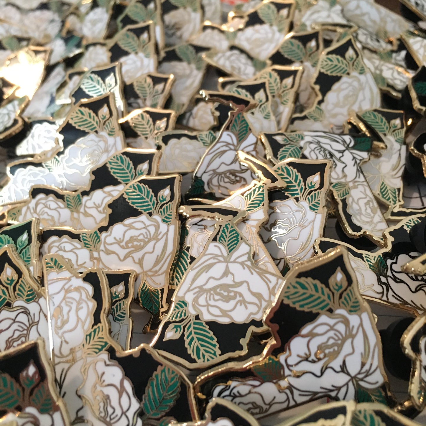 New York Rose - State Flower Hard Enamel Pin