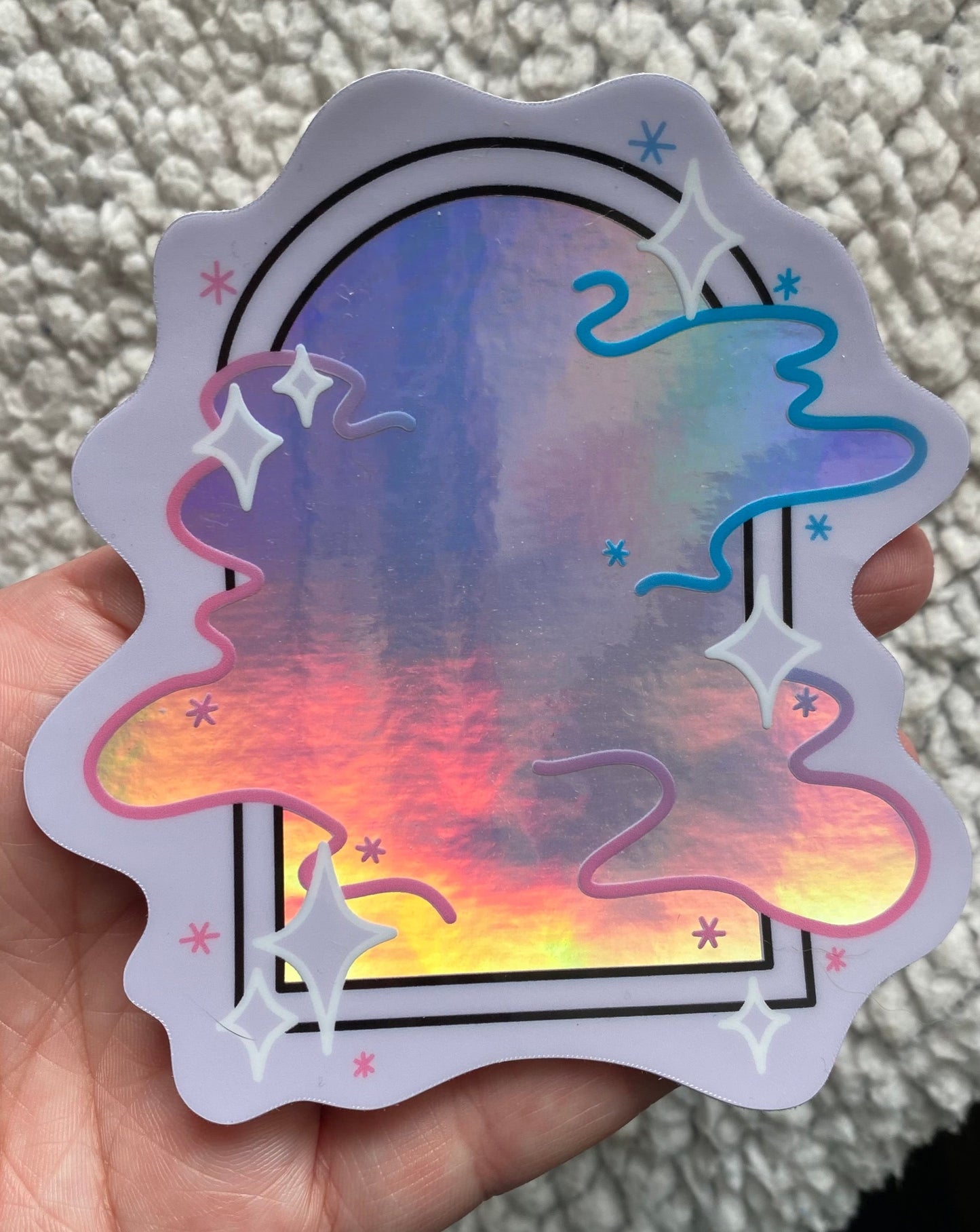 Galaxy Portal - Holographic Sticker