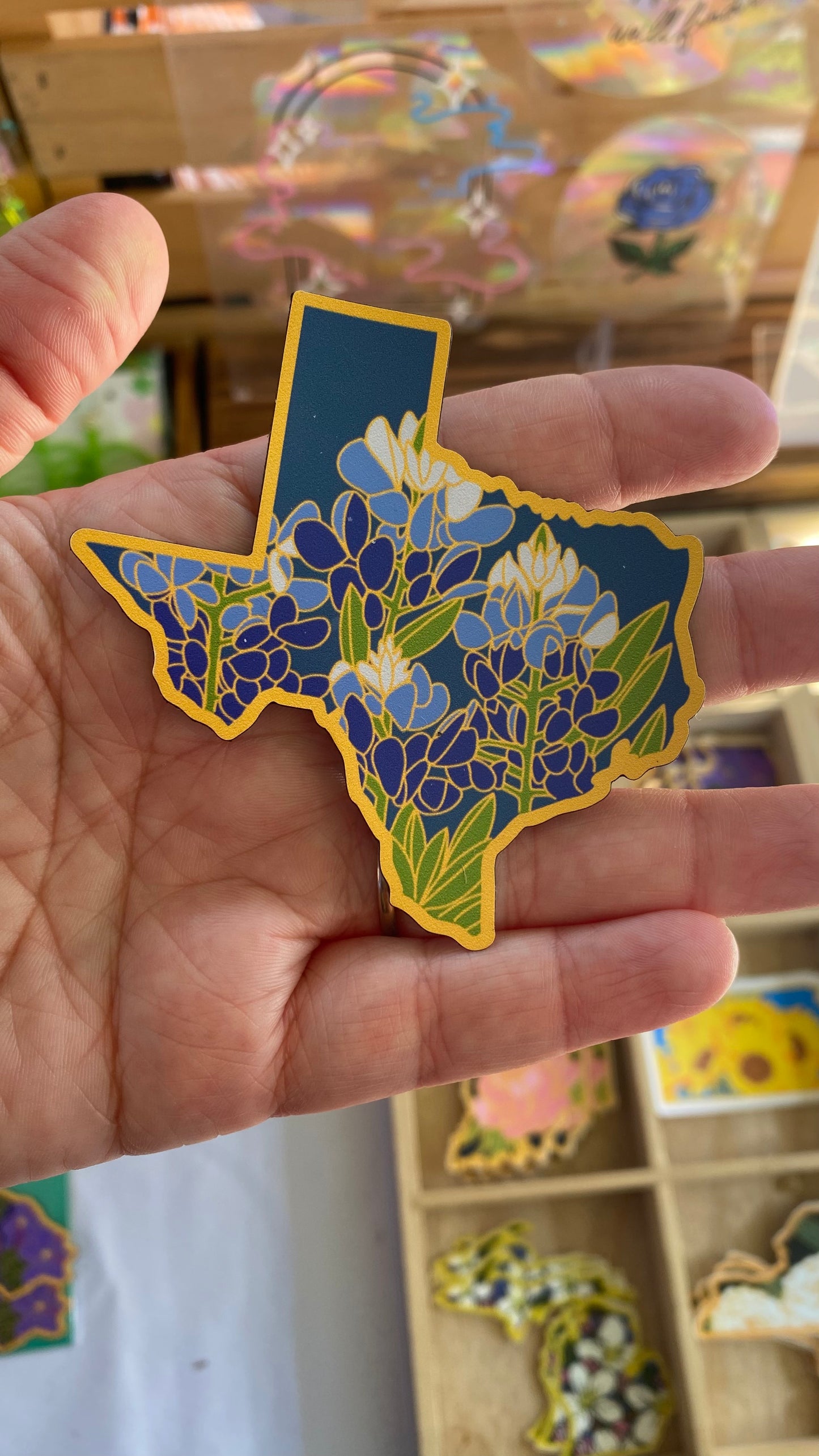 Texas Bluebonnet 3” Decorative Magnet