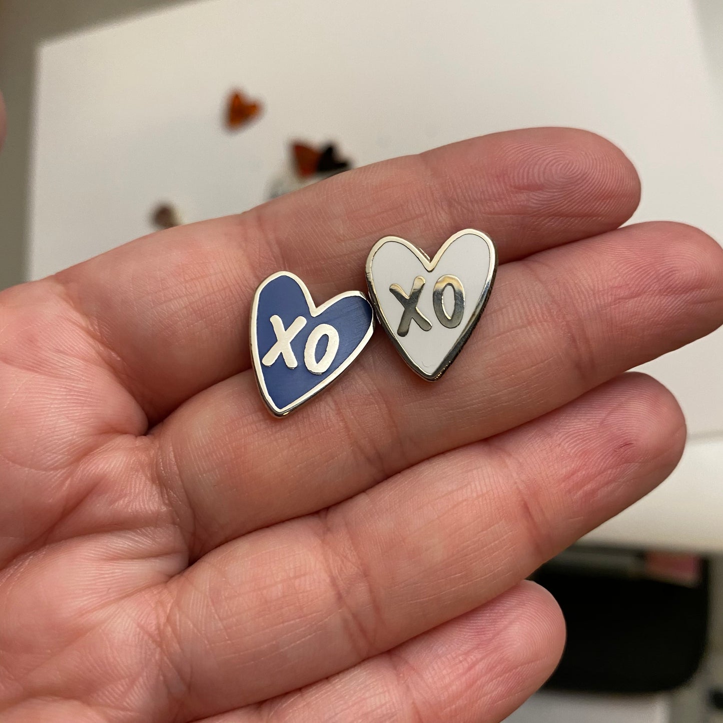 xo Heart - Multiple Colors - Mini Board Filler pins - Hard Enamel Pin