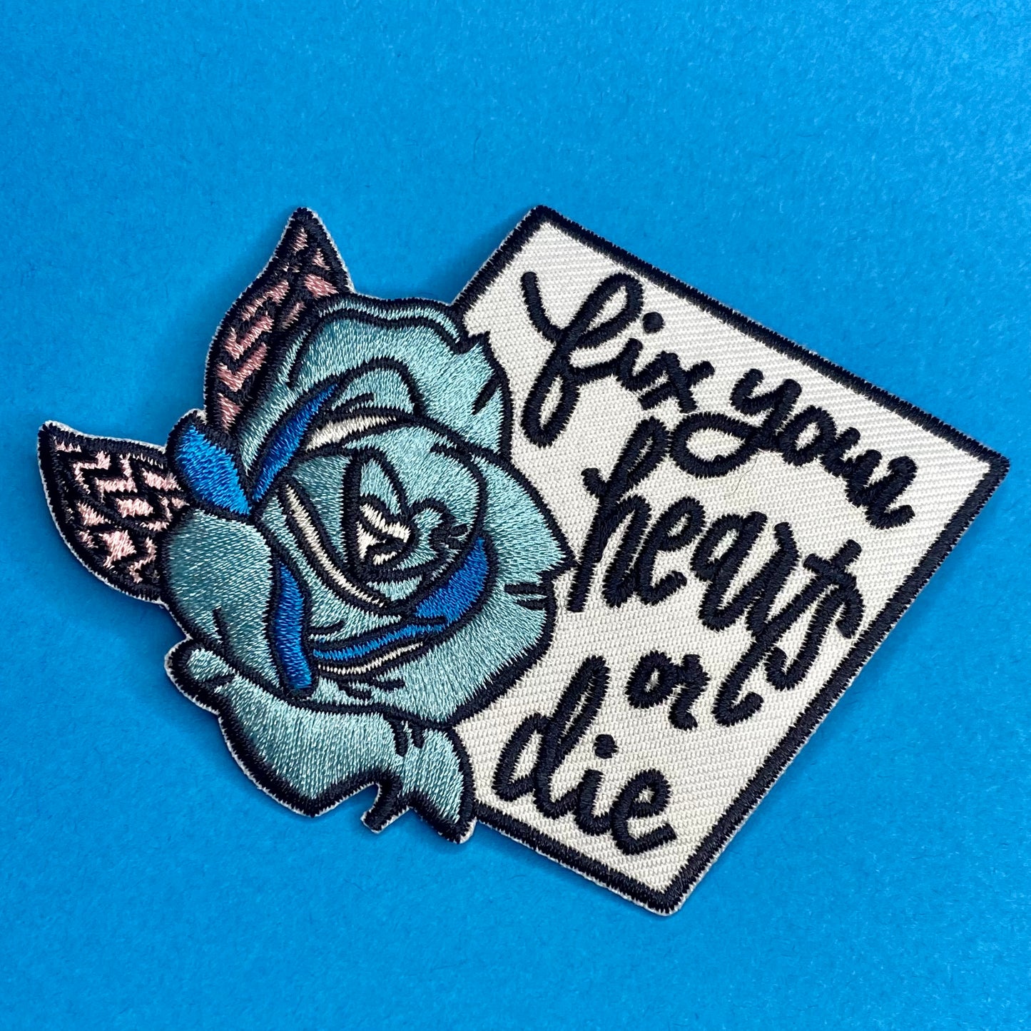 Fix Your Hearts or Die - Embroidered Patch