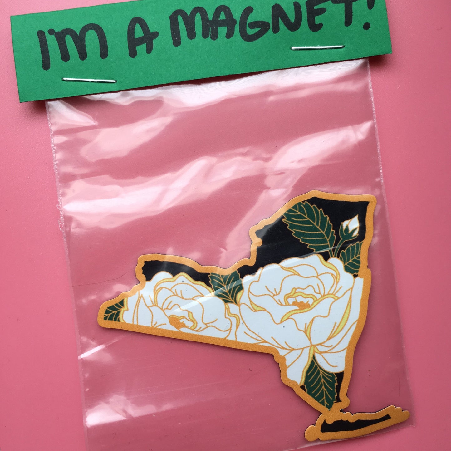 New York Rose 3” Decorative Magnet